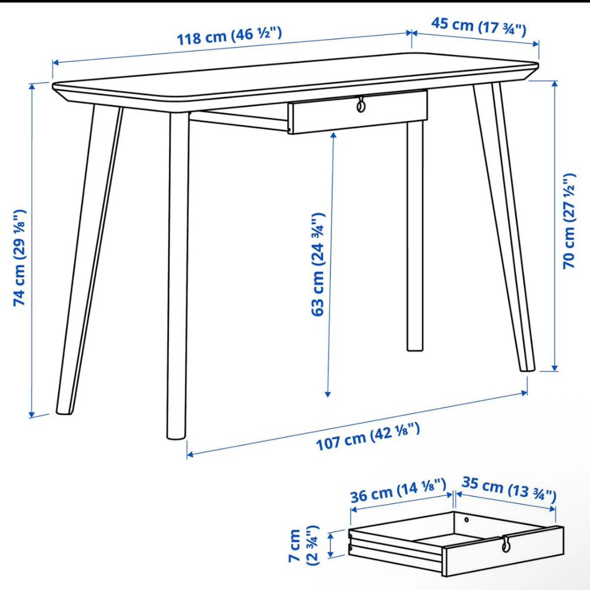 New IKEA Lisabo Desk - photo 2