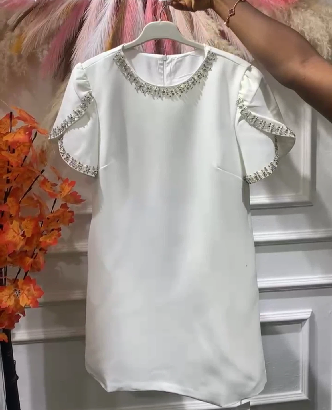 White Beaded Dress