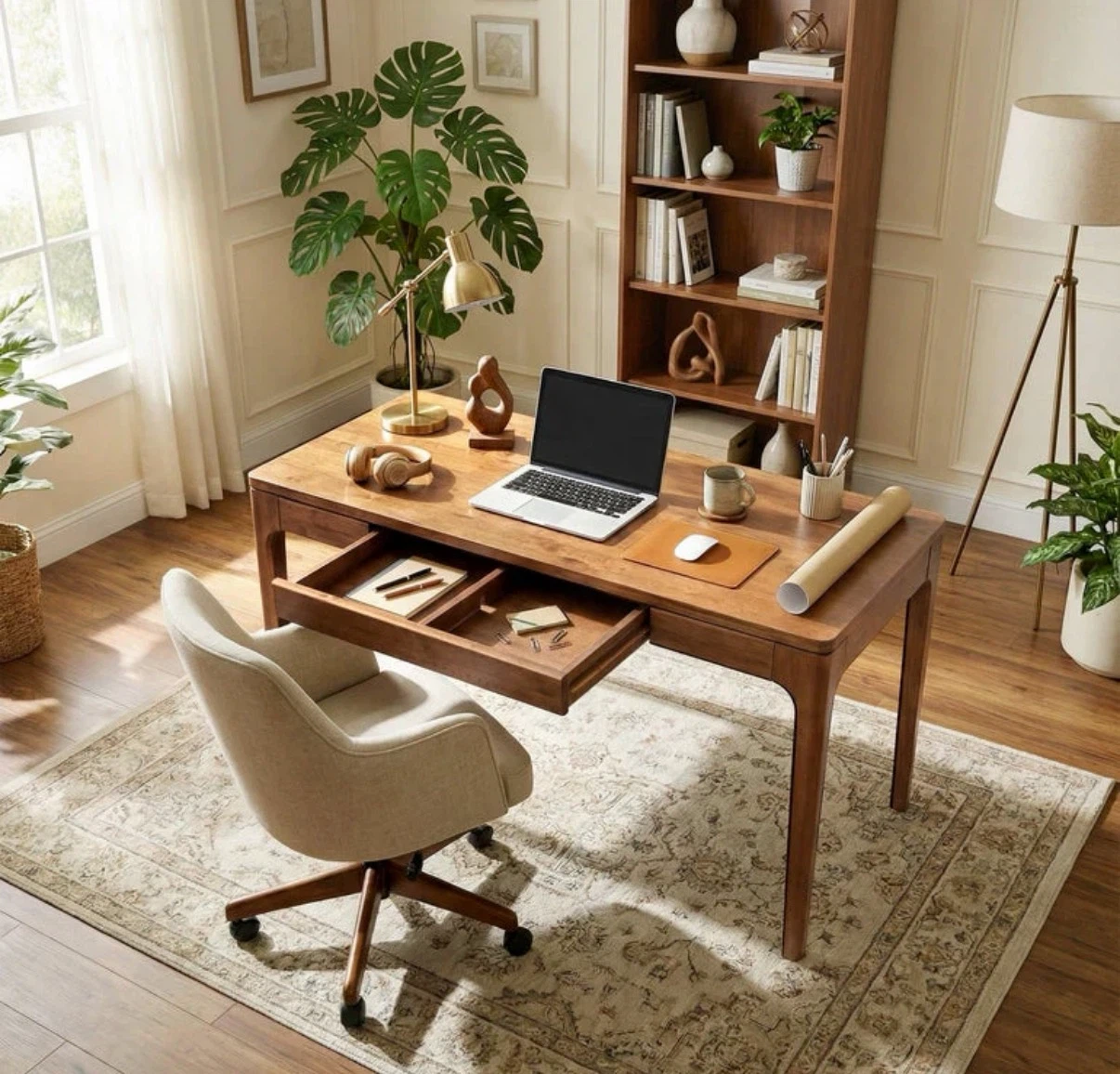48" Solid Wood Desk with Drawer – Brand New in Box - photo 5