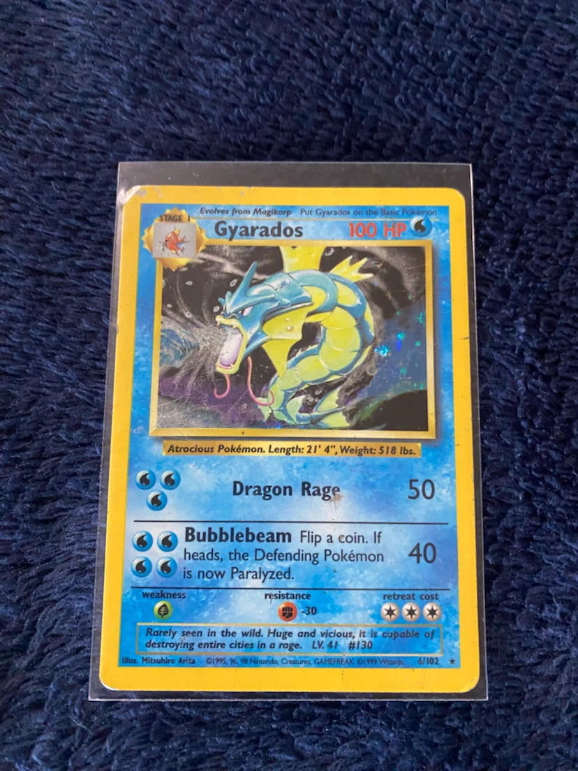 Gyarados (Holo) • Pokémon Base Set (Unlimited) ***