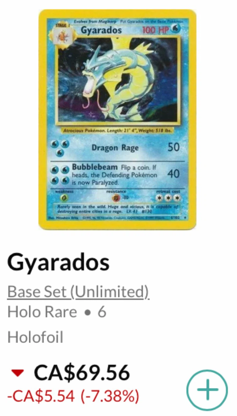 Gyarados (Holo) • Pokémon Base Set (Unlimited) *** - photo 3