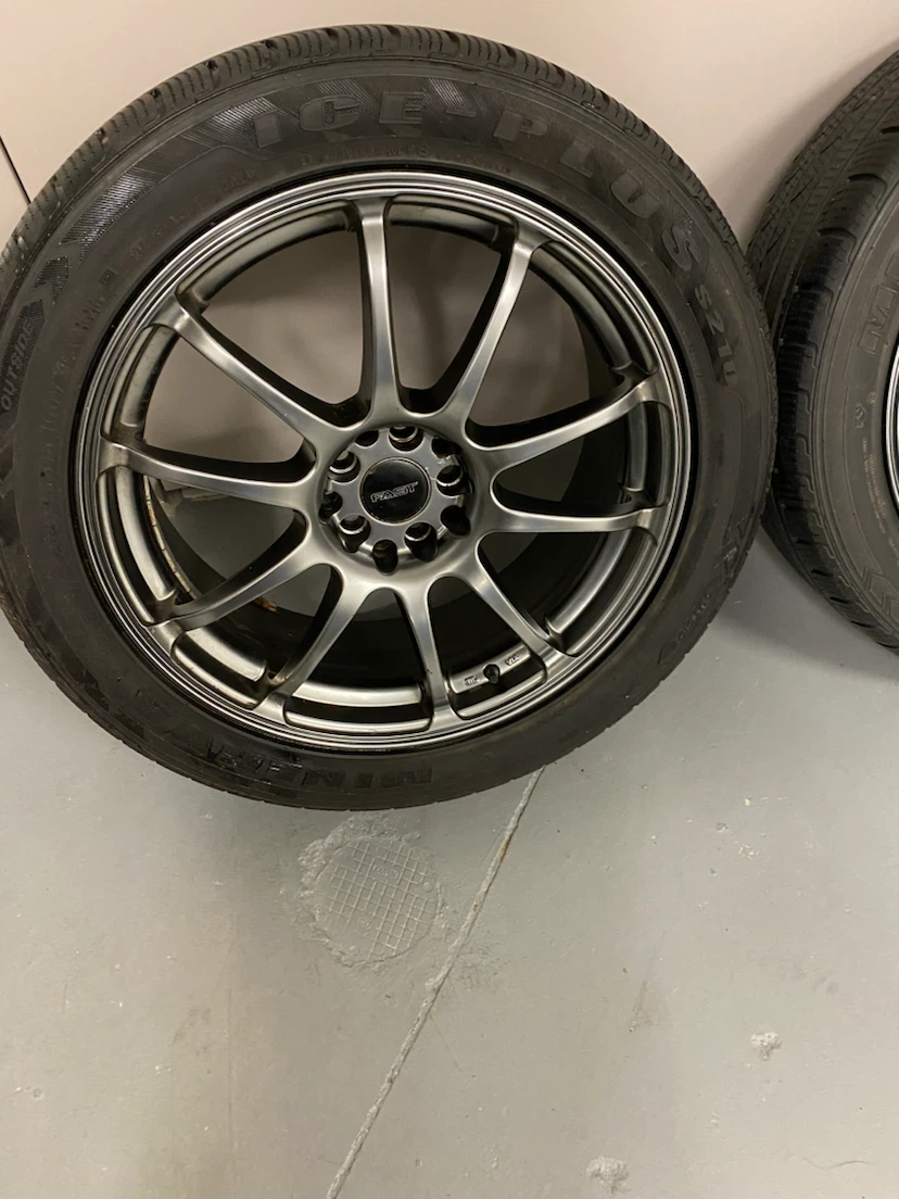 18x7.5JJ with 245/45R18 Tires Set of 4 fits  Honda civic + - photo 2