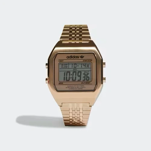Adidas Digital Watch Gold Tone Stainless Steel