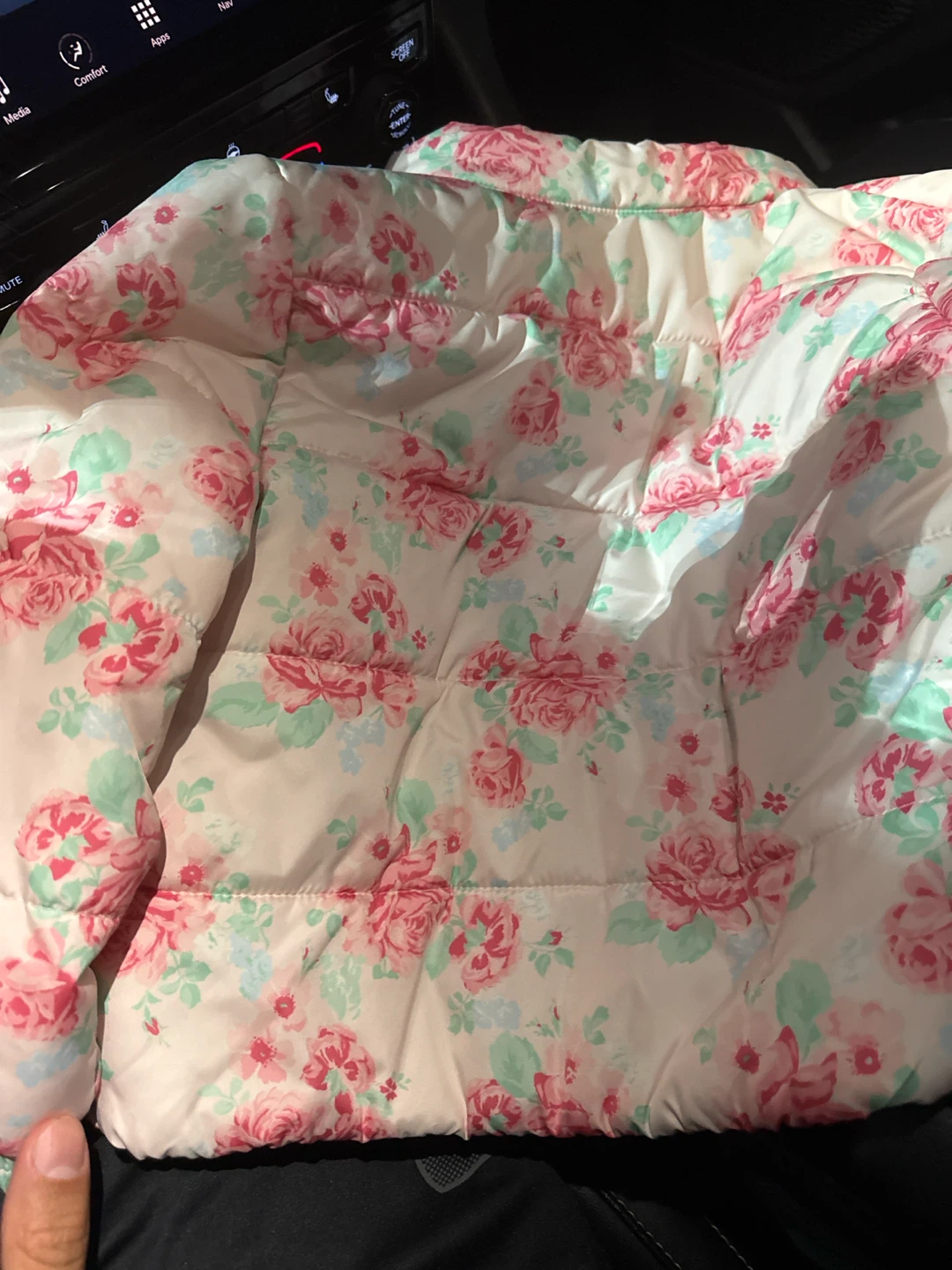 Janie and Jack Floral Puffer Jacket - photo 3