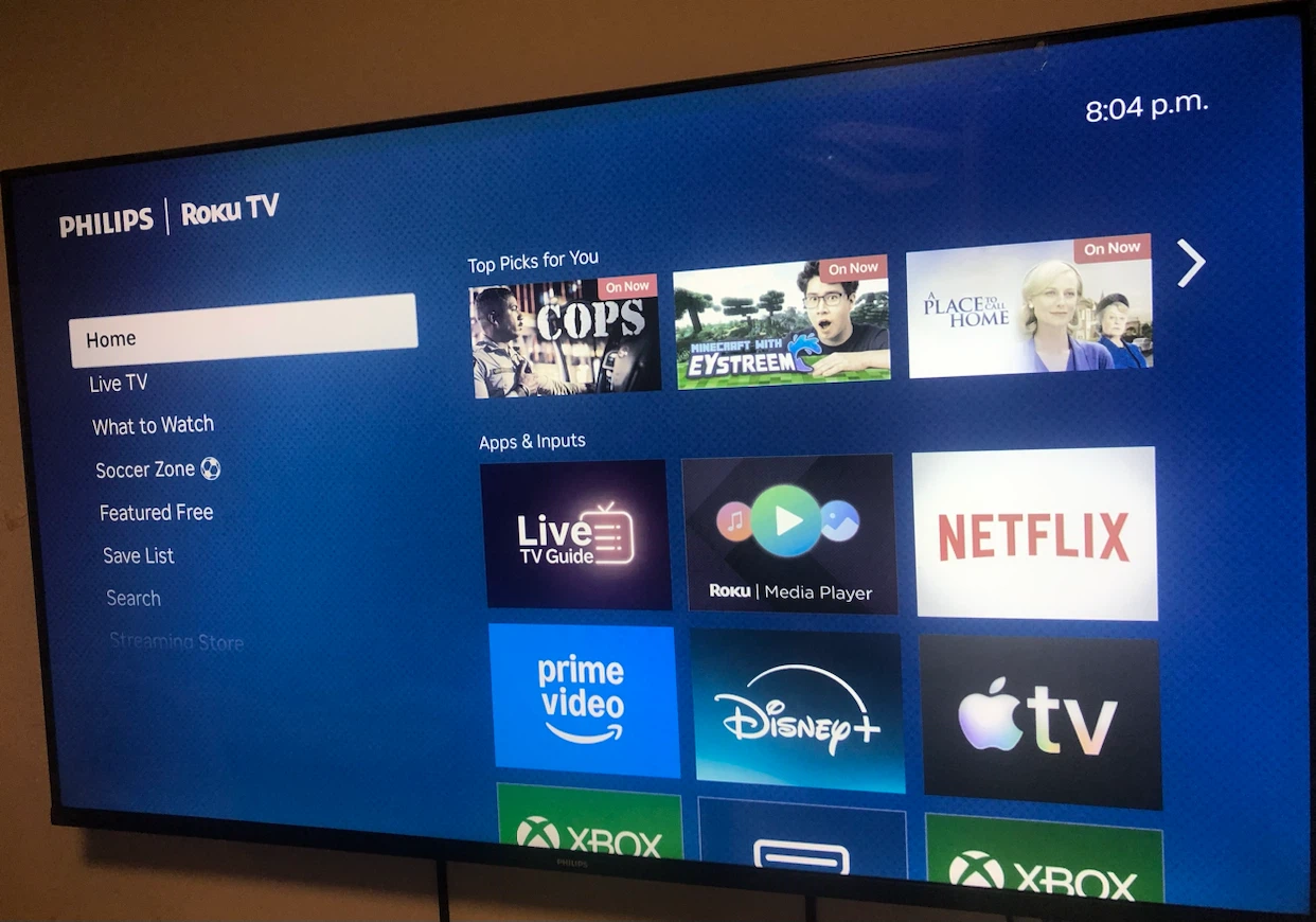 Philips 55" 4K UHD Roku TV