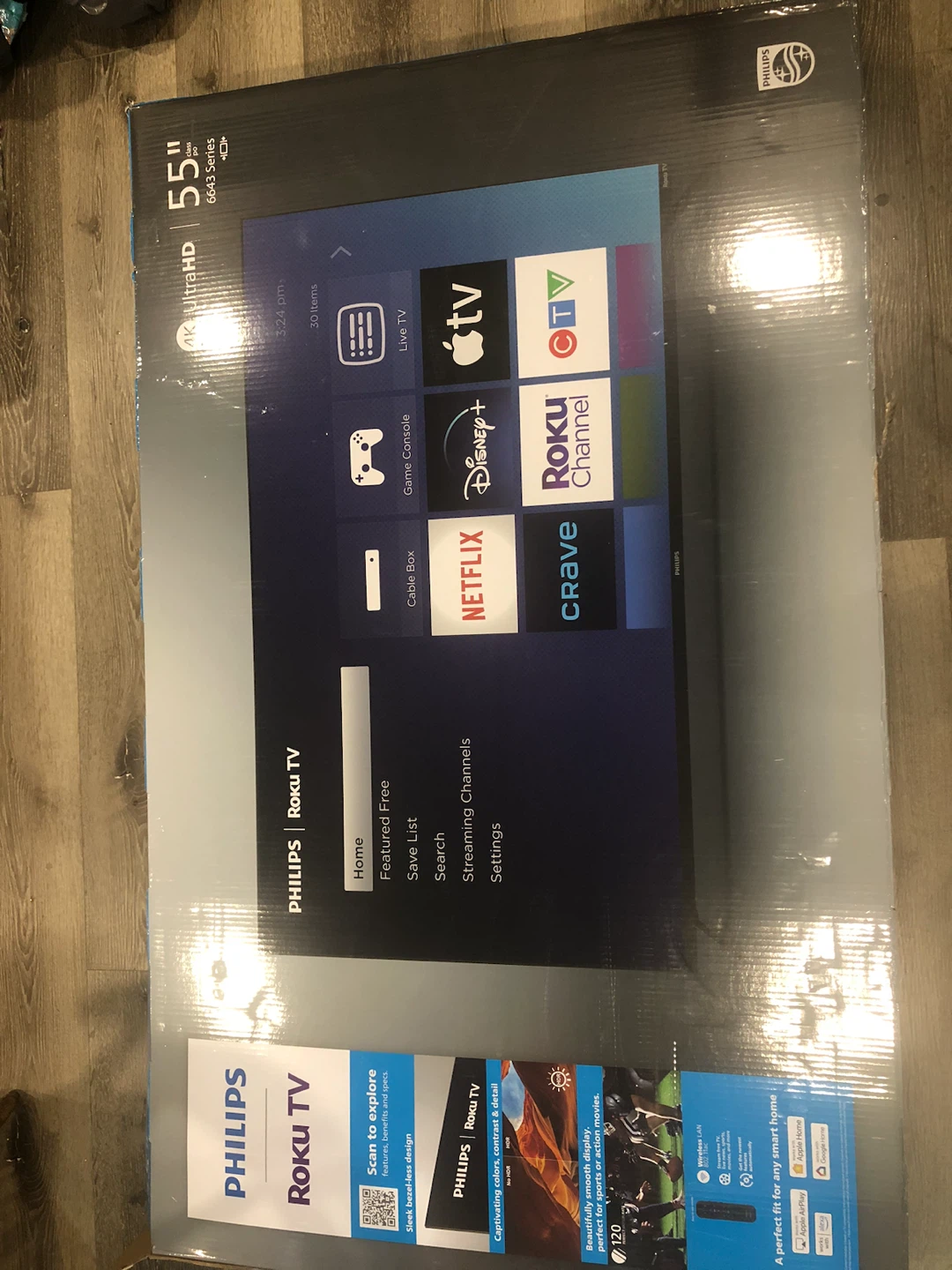 Philips 55" 4K UHD Roku TV - photo 2