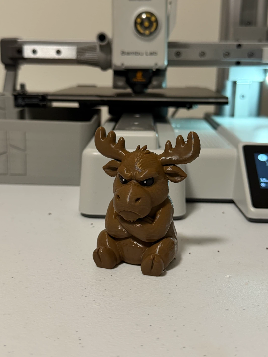 Grumpy Moose Figurine