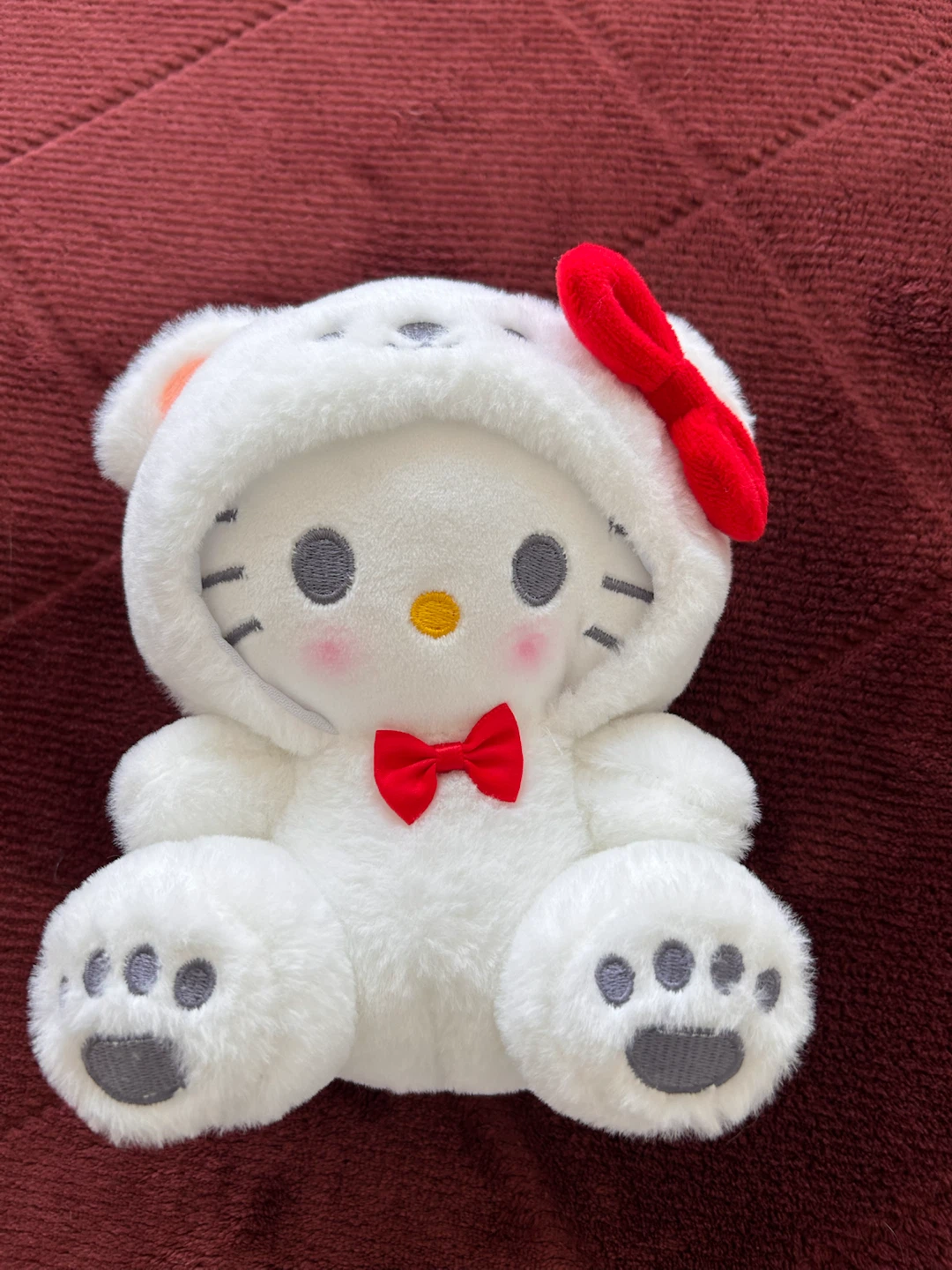 Cute Plush Set: Kawaii Red Apple Cushion & Hello Kitty Plush - photo 5