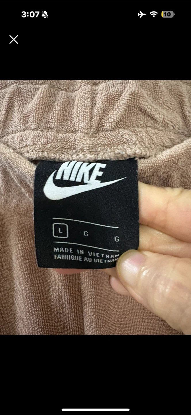 Nike Velour Track Pants - Size L - photo 3