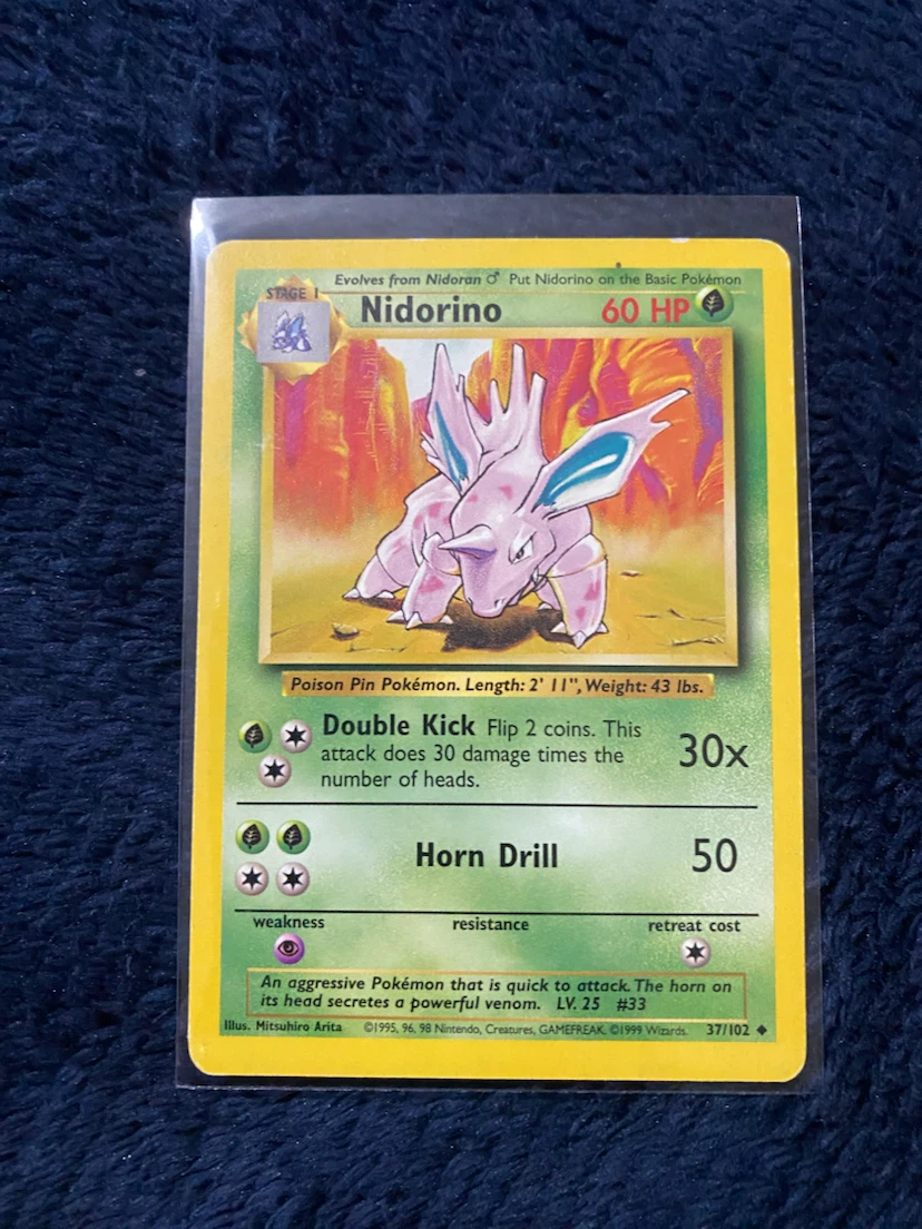 Nidorino • Pokémon Base Set (Unlimited) ***