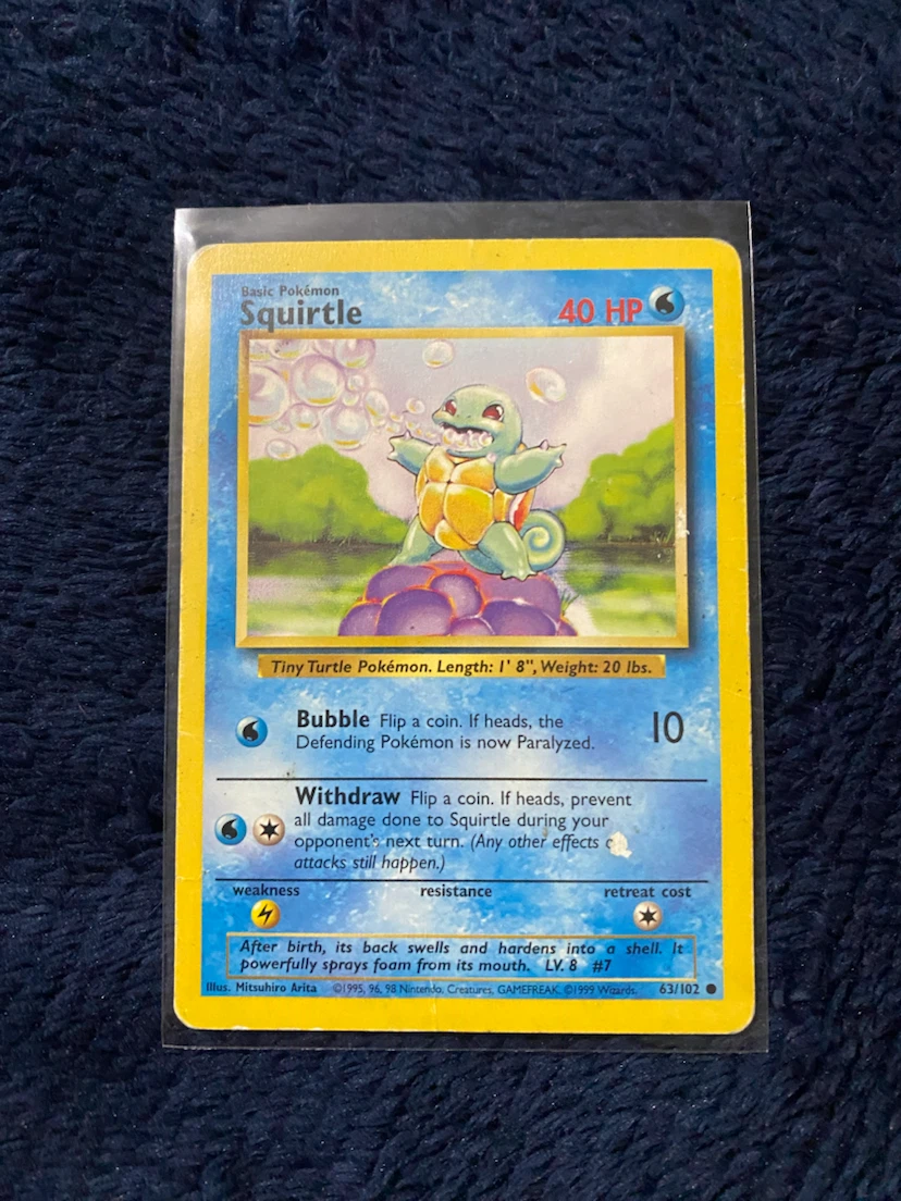 Squirtle • Pokémon Base Set (Unlimited) ***