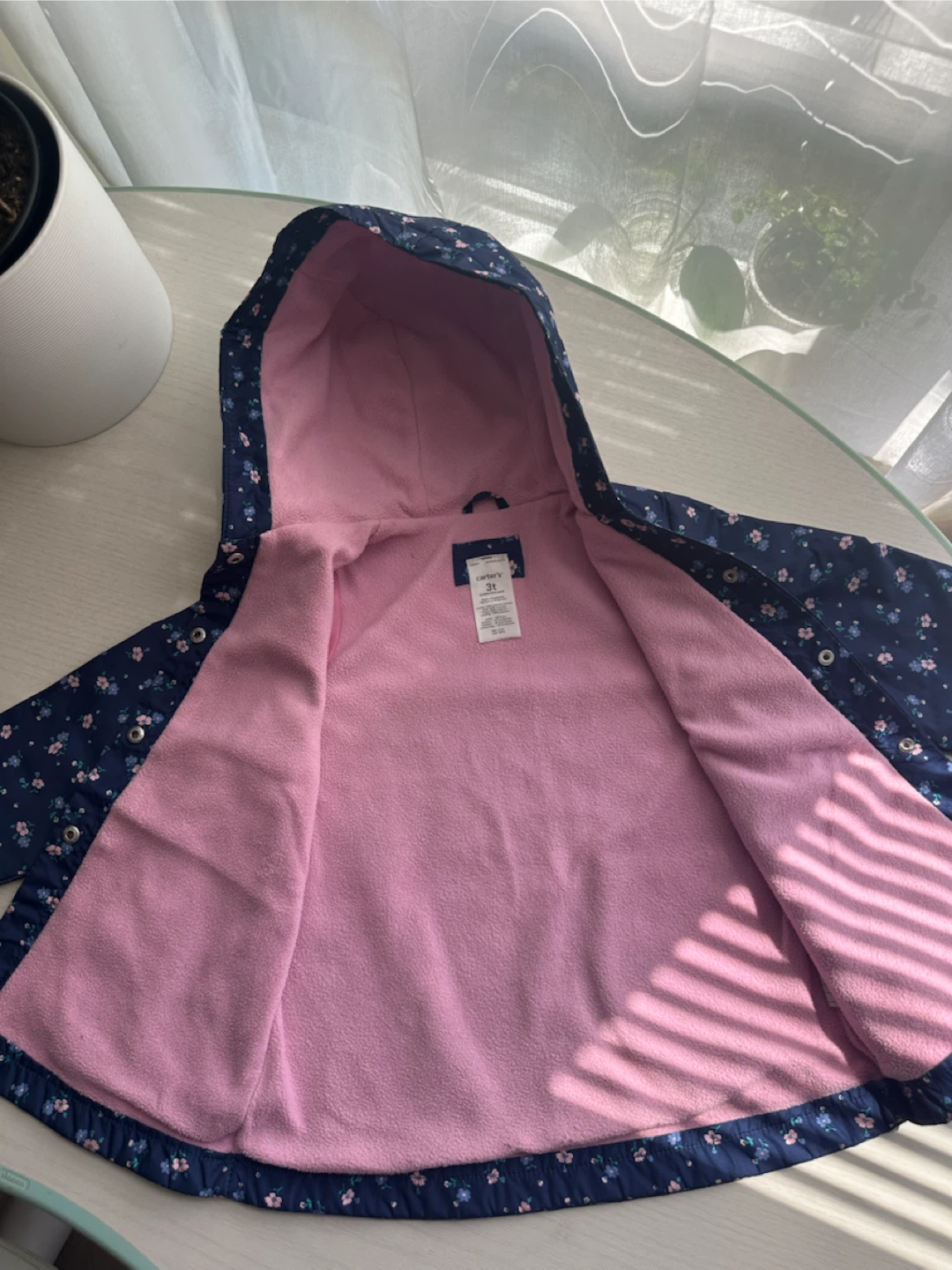 Carter's Toddler 3t Floral Rain Jacket - photo 3