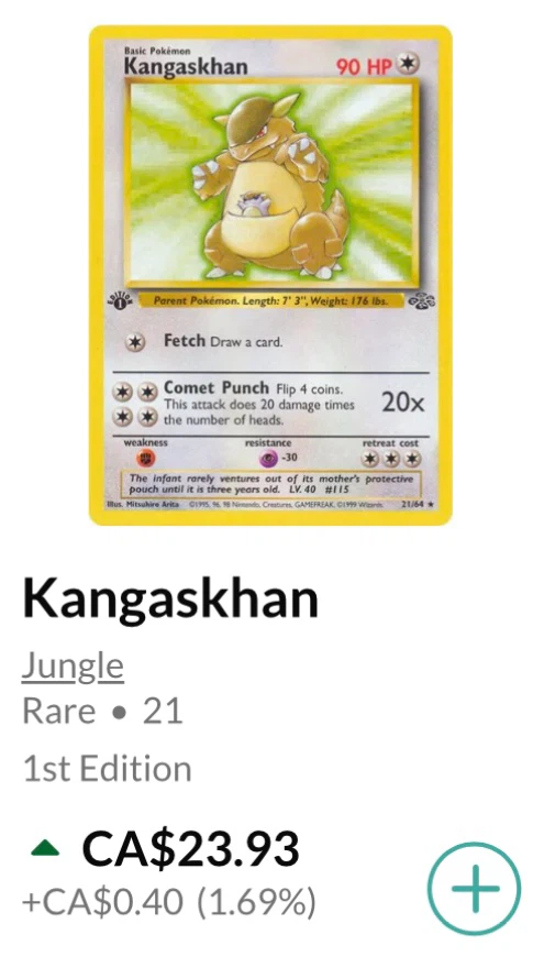 Kangaskhan (1st Edition) • Pokémon Jungle Set *** - photo 3