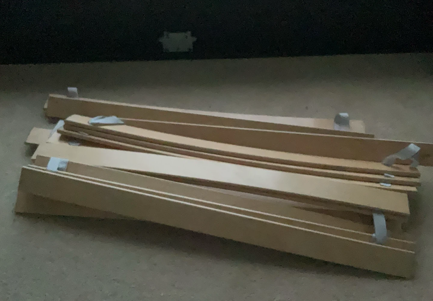 Dark Brown Wooden Bed Frame