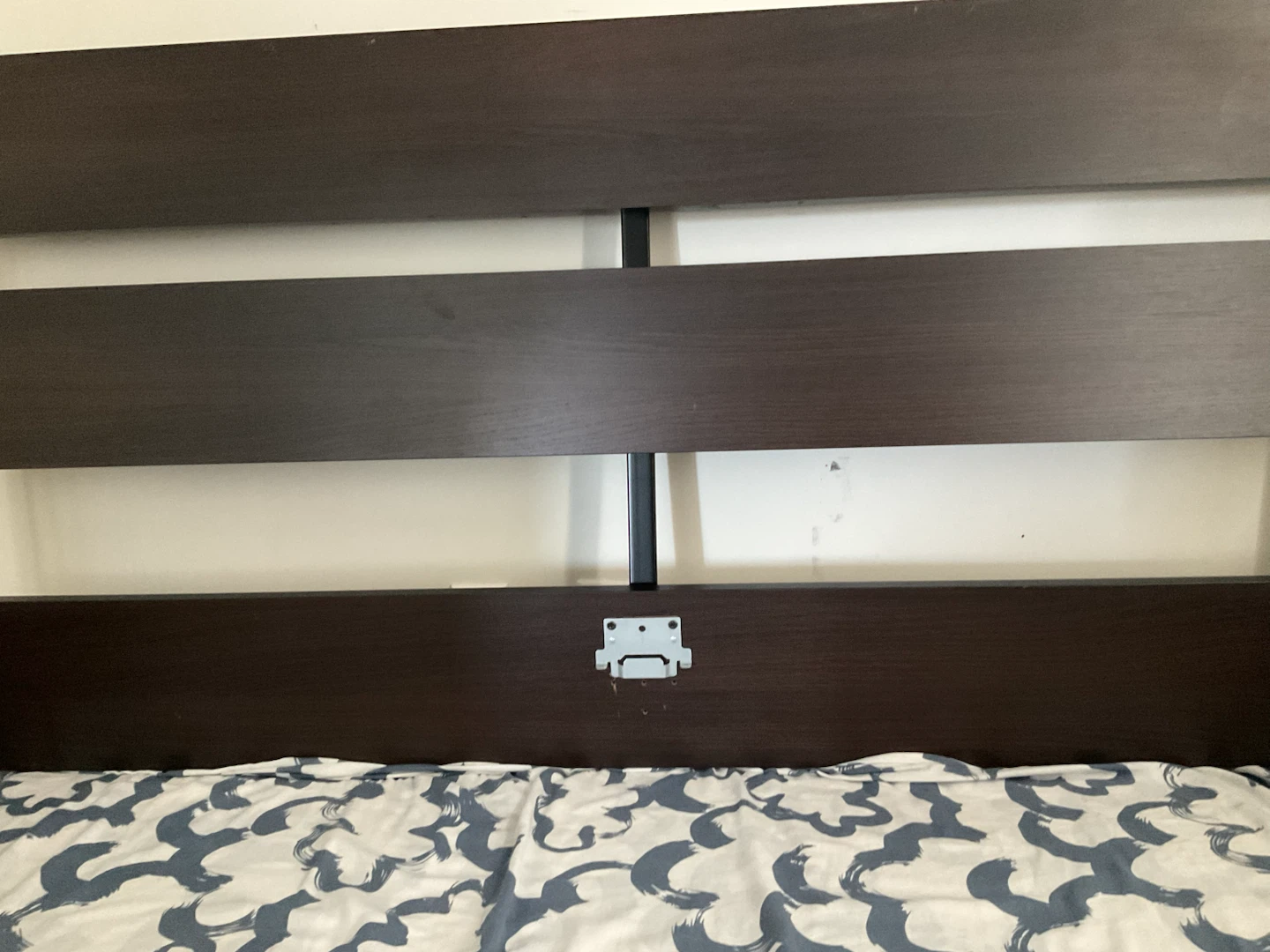 Dark Brown Wooden Bed Frame - photo 2