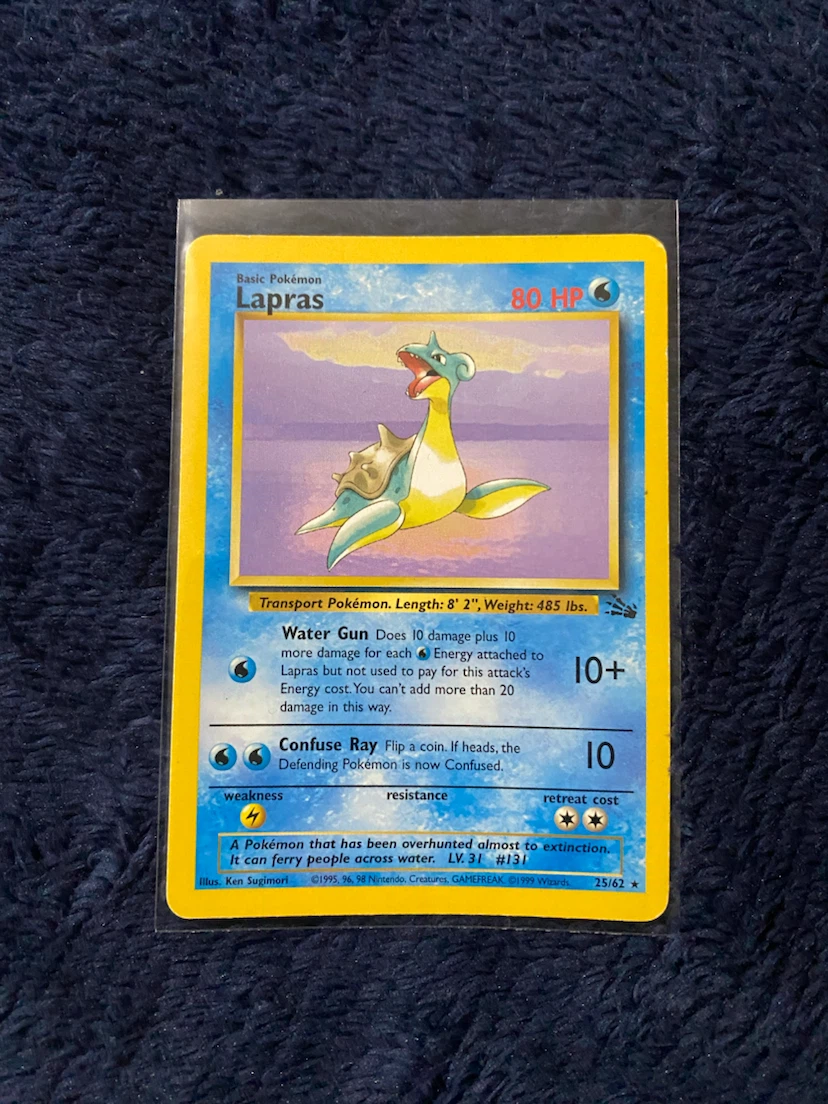 Lapras • Pokémon Fossil Set ***