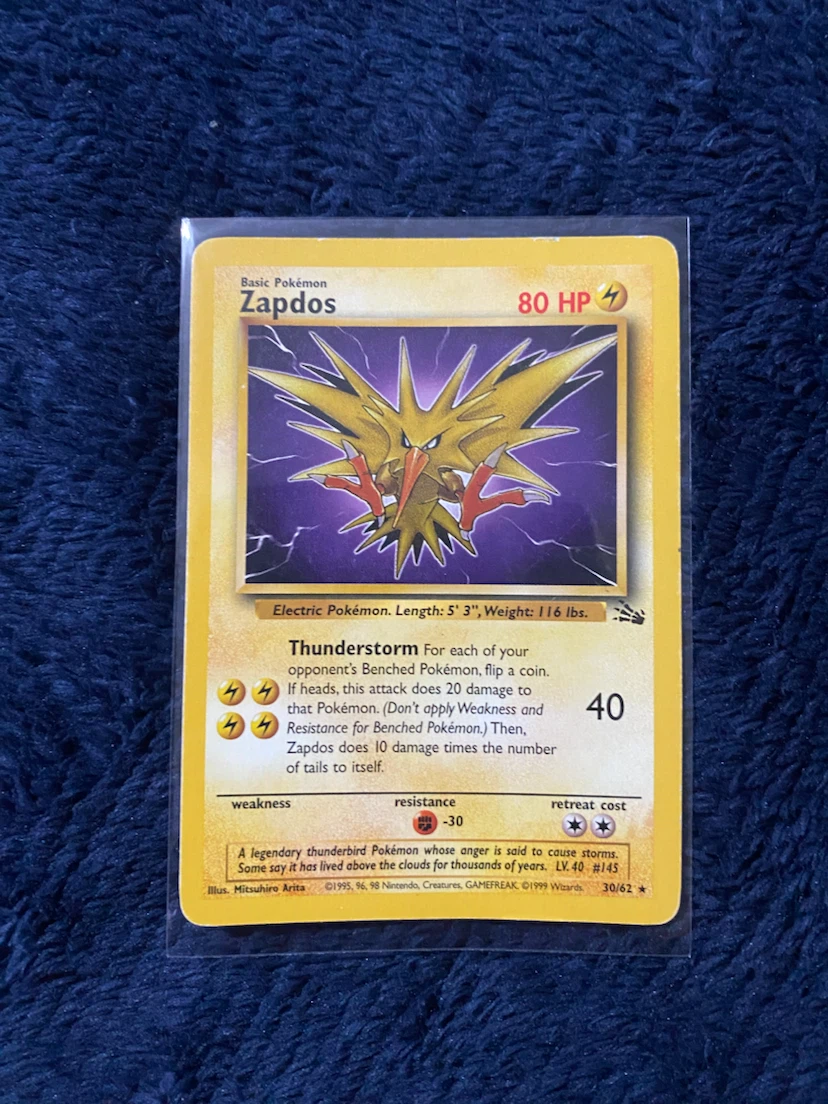 Zapdos • Pokémon Fossil Set ***