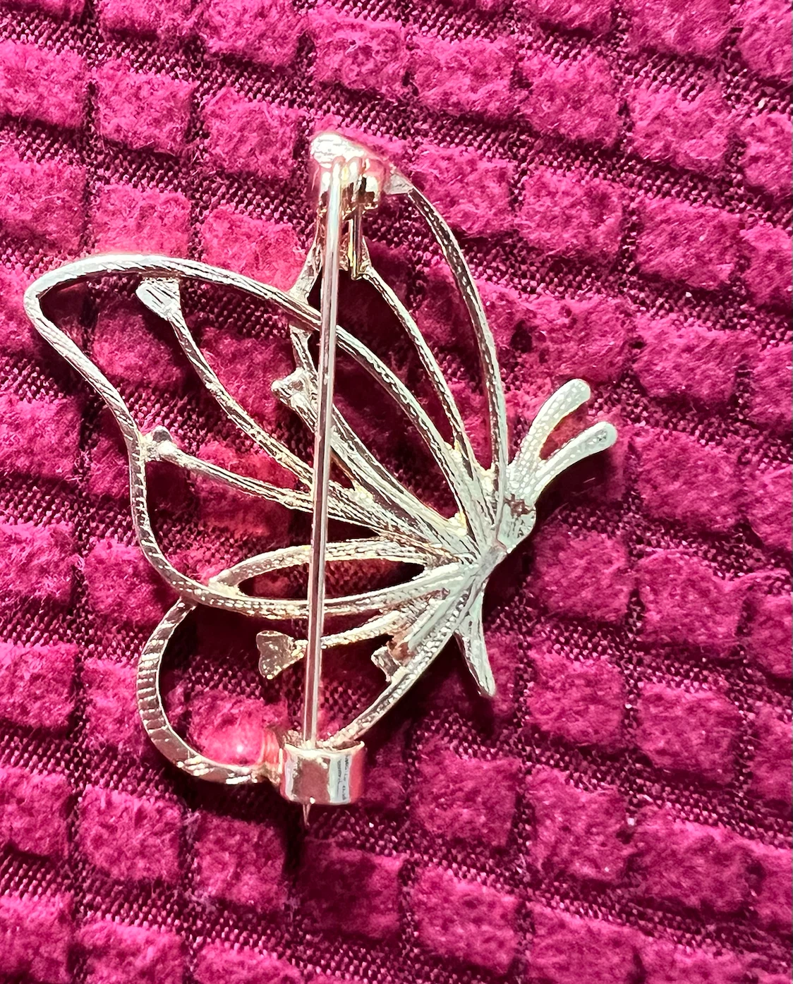 Gold Tone Butterfly Brooch - photo 3