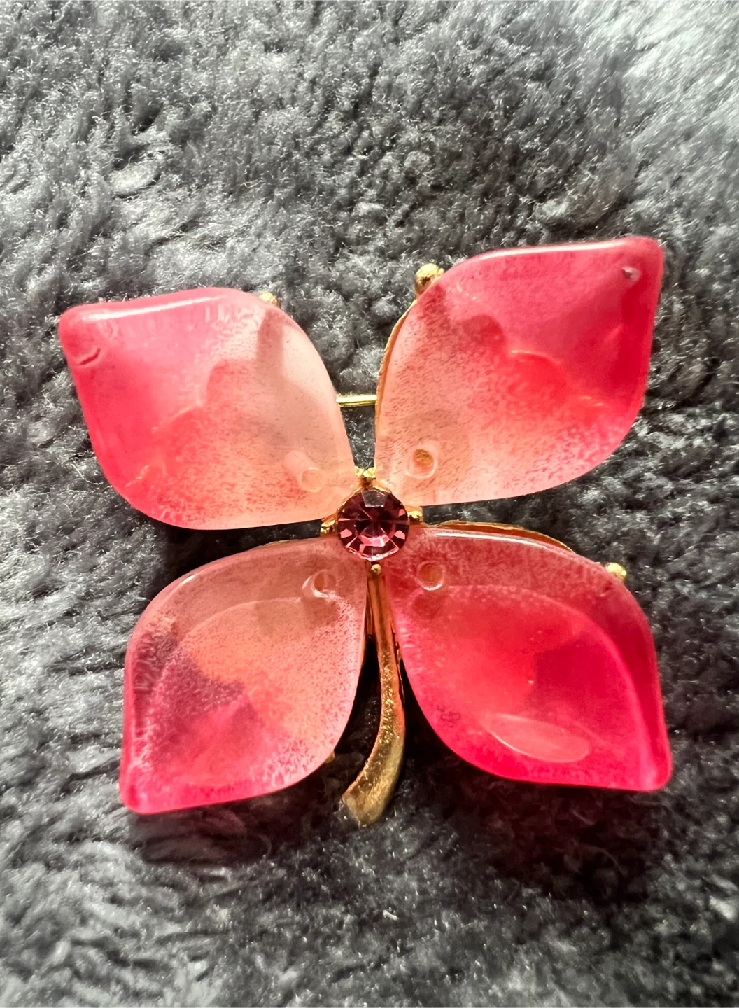Pink flower Brooch