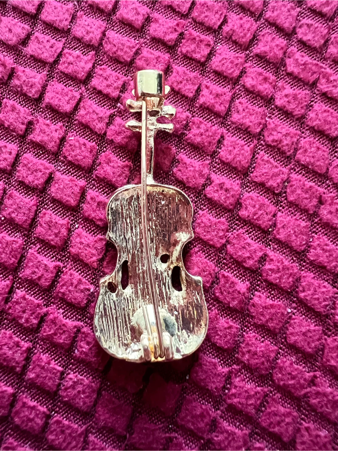 Sparkly Violin Brooch - photo 2