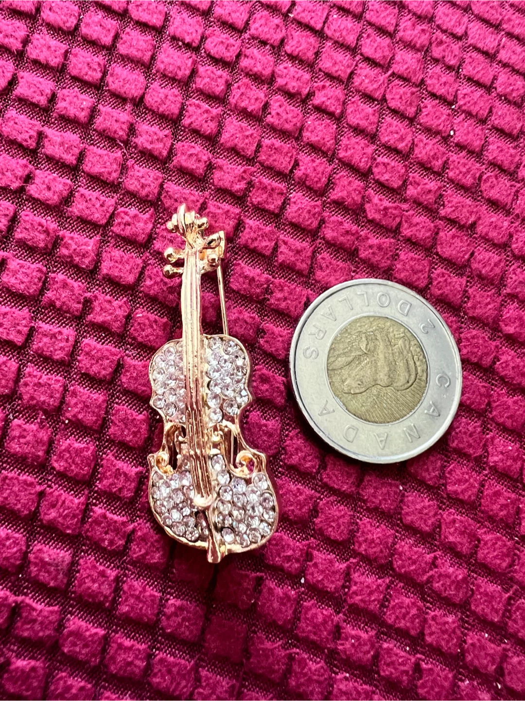 Sparkly Violin Brooch - photo 3