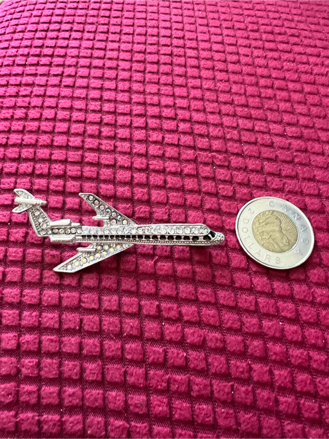 Sparkly Airplane Brooch - photo 3