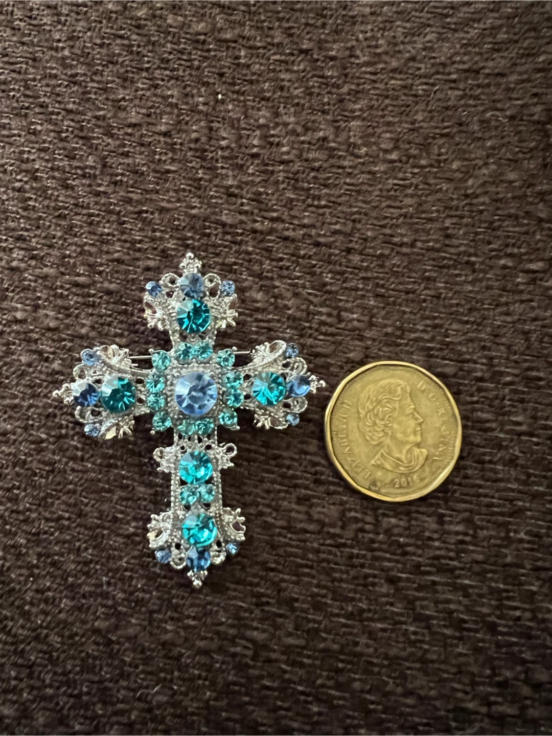 Jewelled Cross Brooch - photo 3