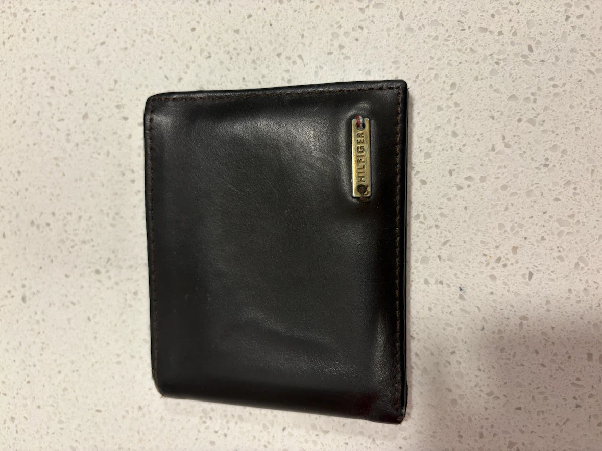Tommy Hilfiger Brown Leather Bifold Wallet