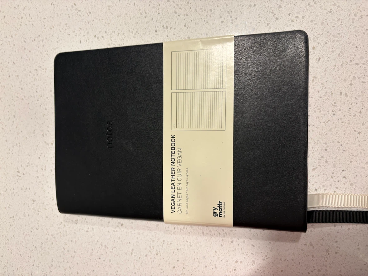 GRY MATTR Vegan Leather Notebook