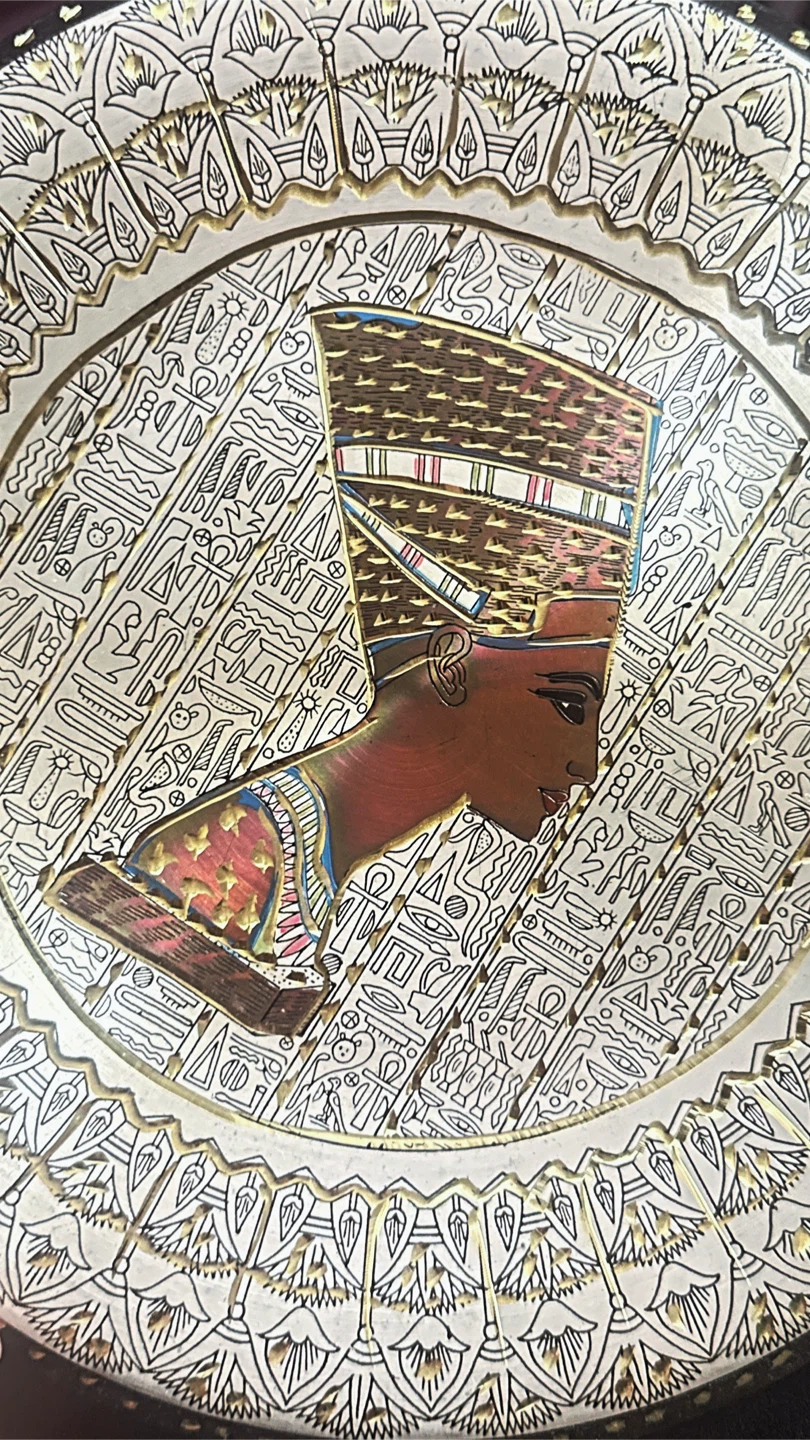 Vintage Egyptian Nefertiti Decorative Plate - photo 2