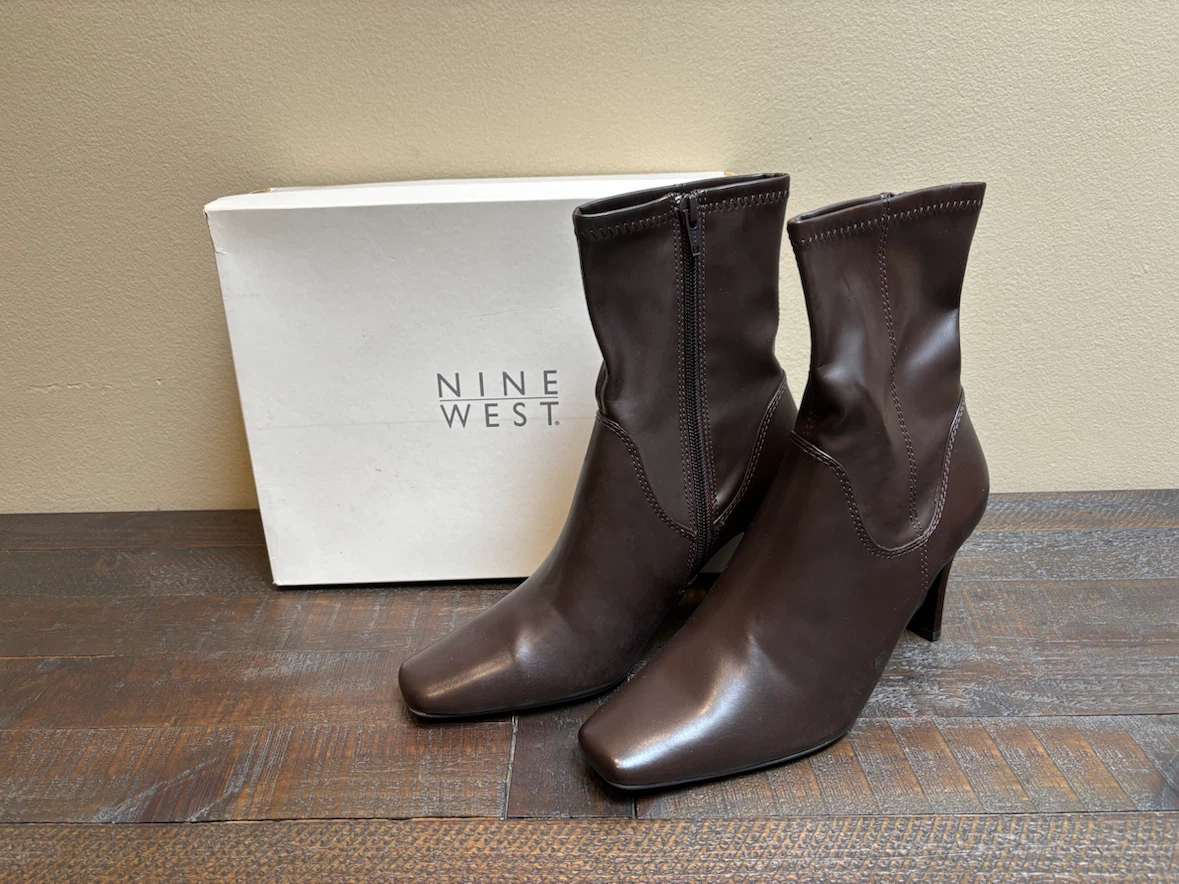 Nine West Brown Booties - Size 7