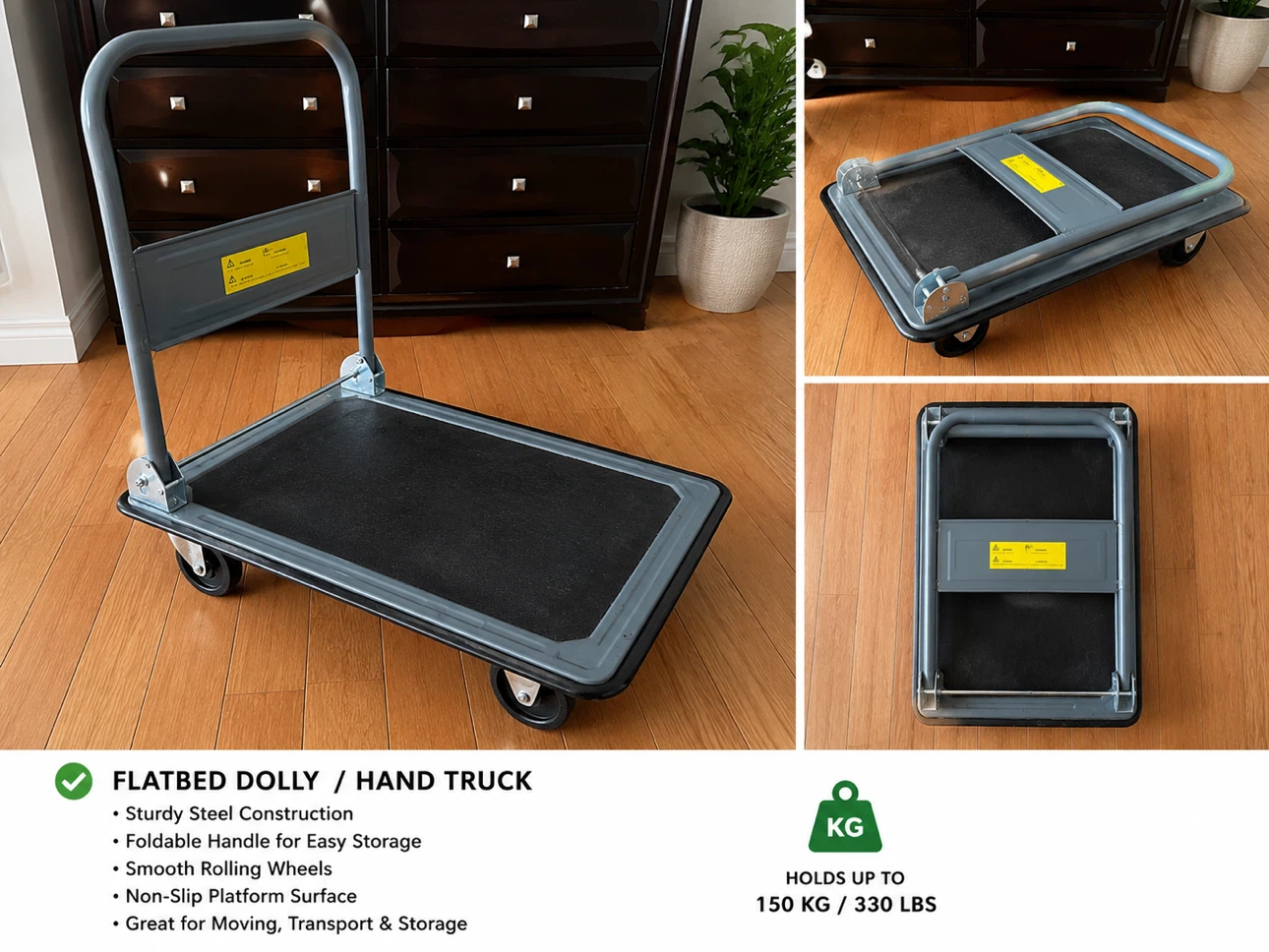 Foldable Flatbed Dolly / Hand Truck