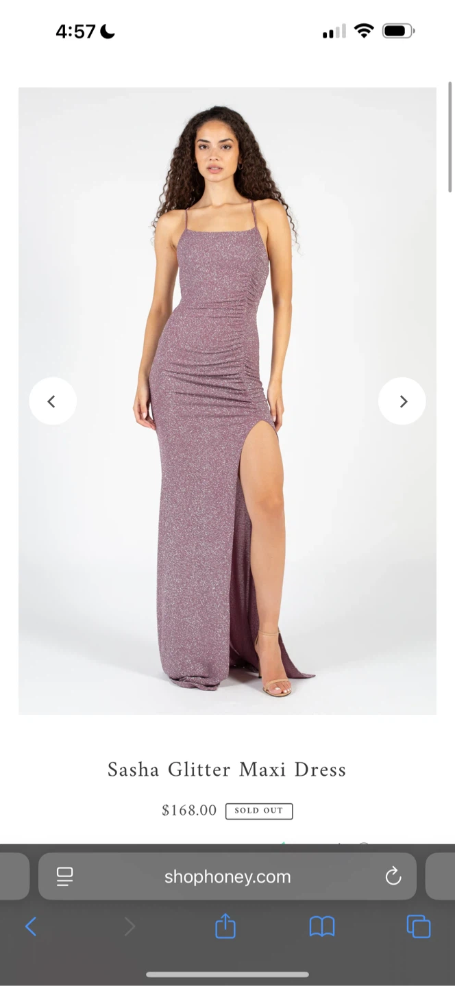 Sasha Glitter Maxi Dress