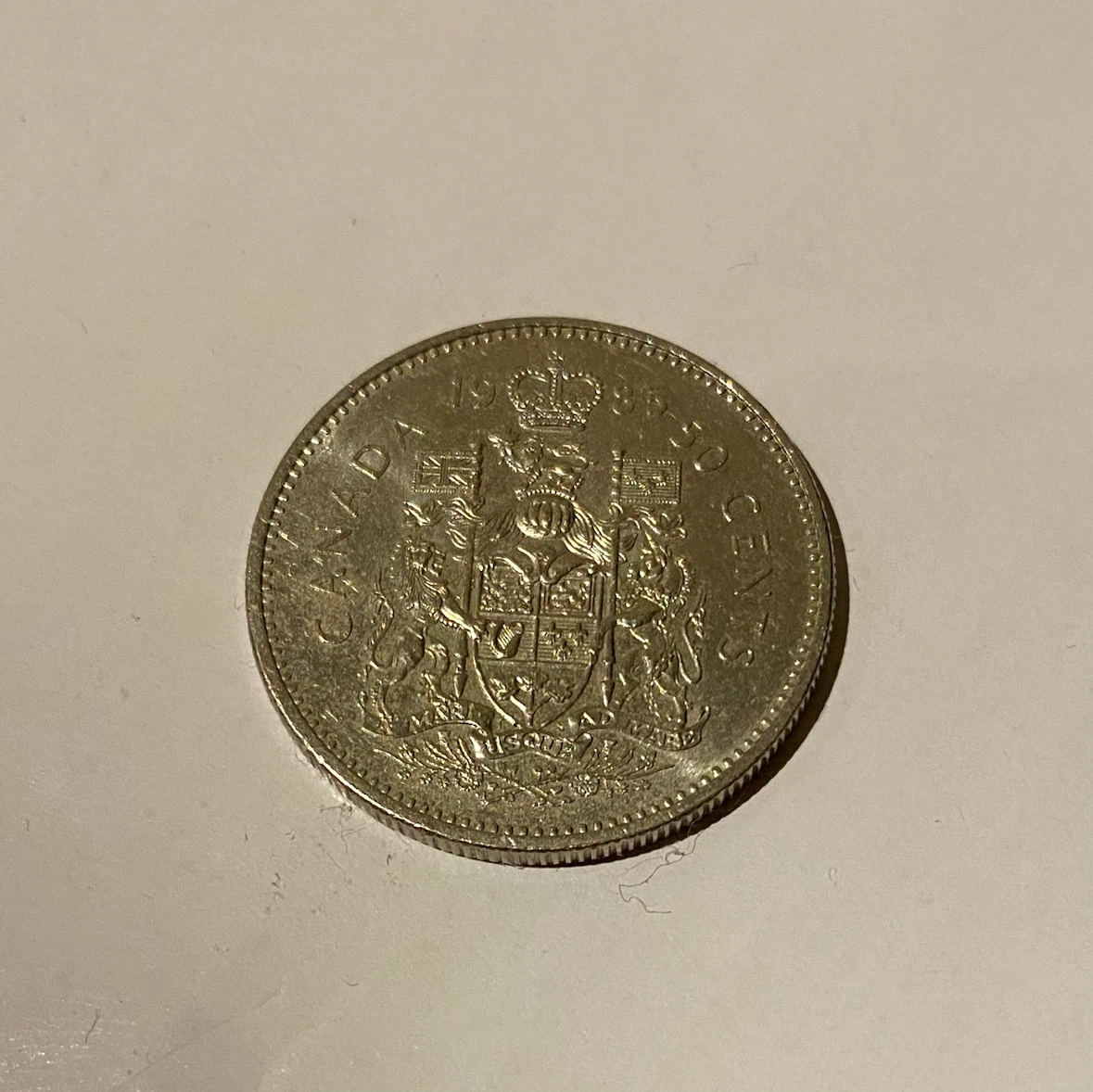 Canada 50 Cent Coin - 1989