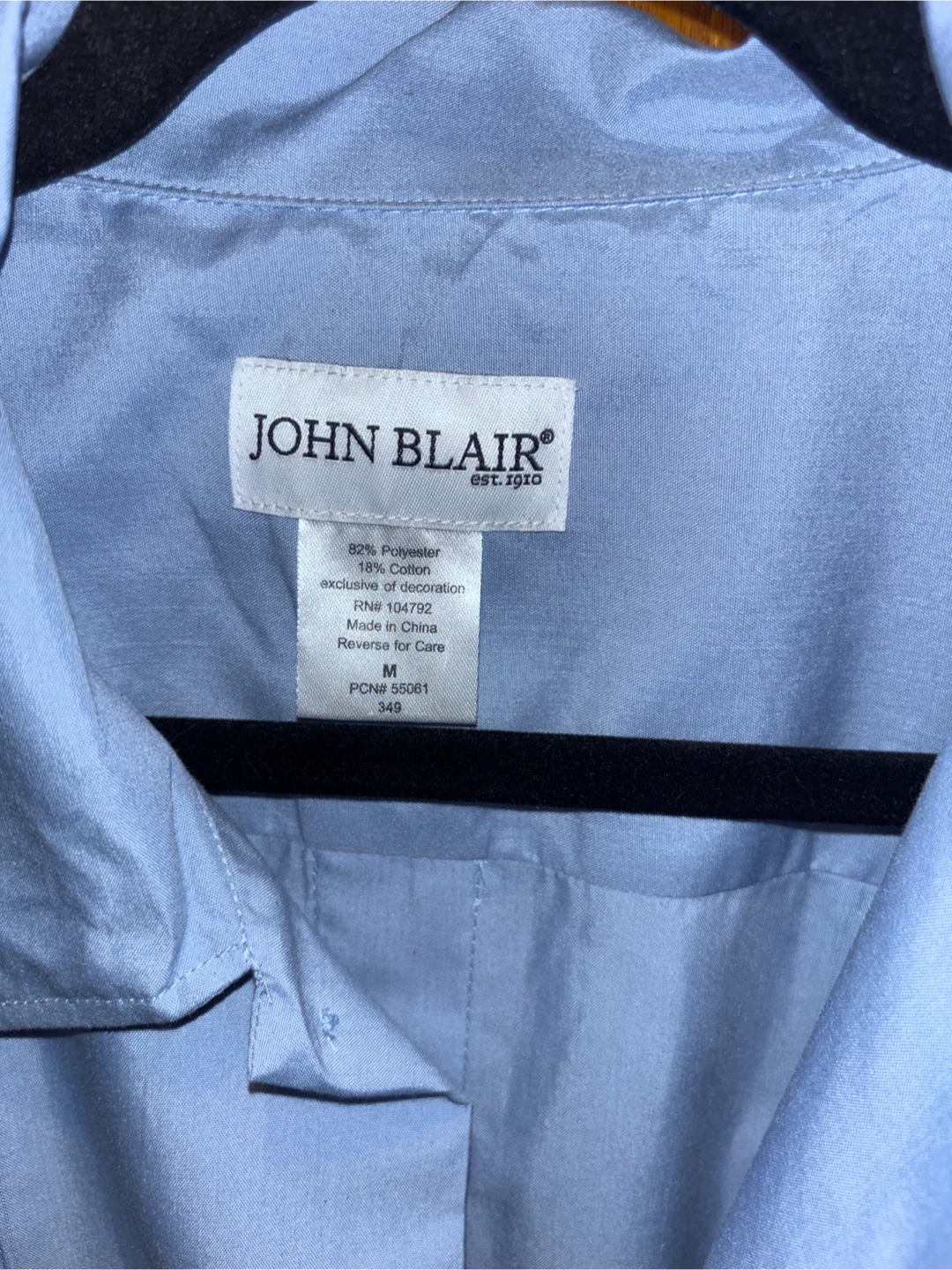 John Blair Men's Short Sleeve Embroidered Shirt Size M - photo 4