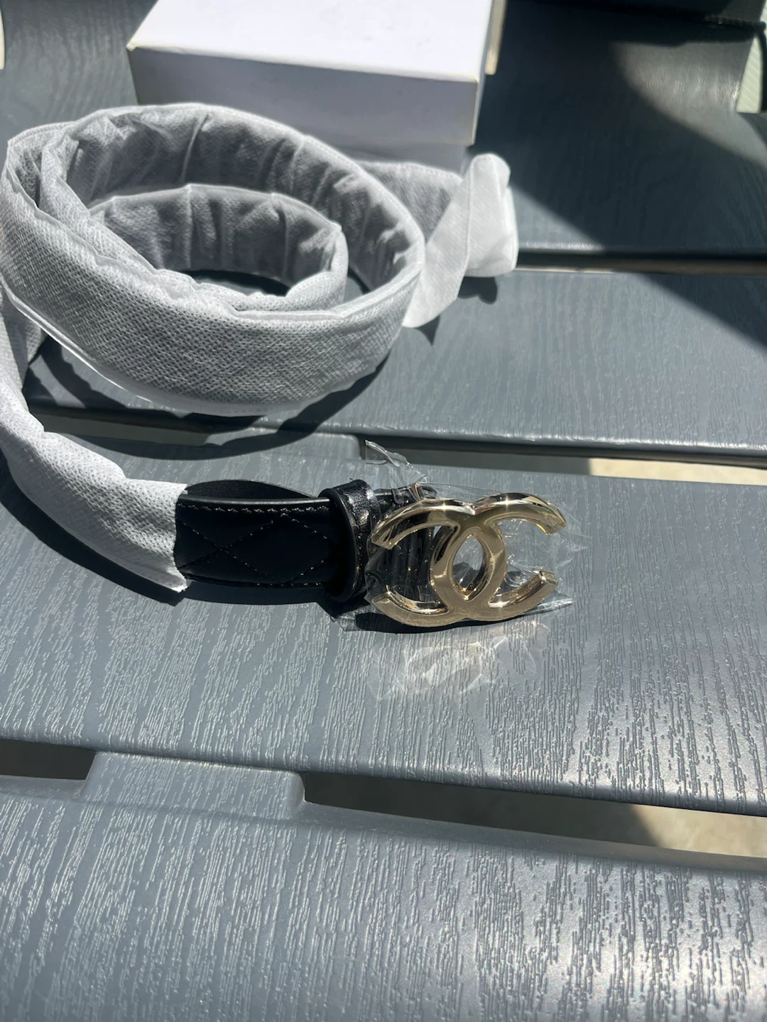 CHANEL Belt with CC Logo Buckle - photo 2