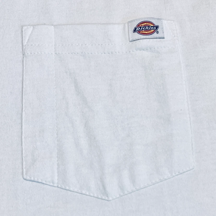 Dickies Mens Pocket T-Shirt Size Small, Medium White Tee NEW - photo 2