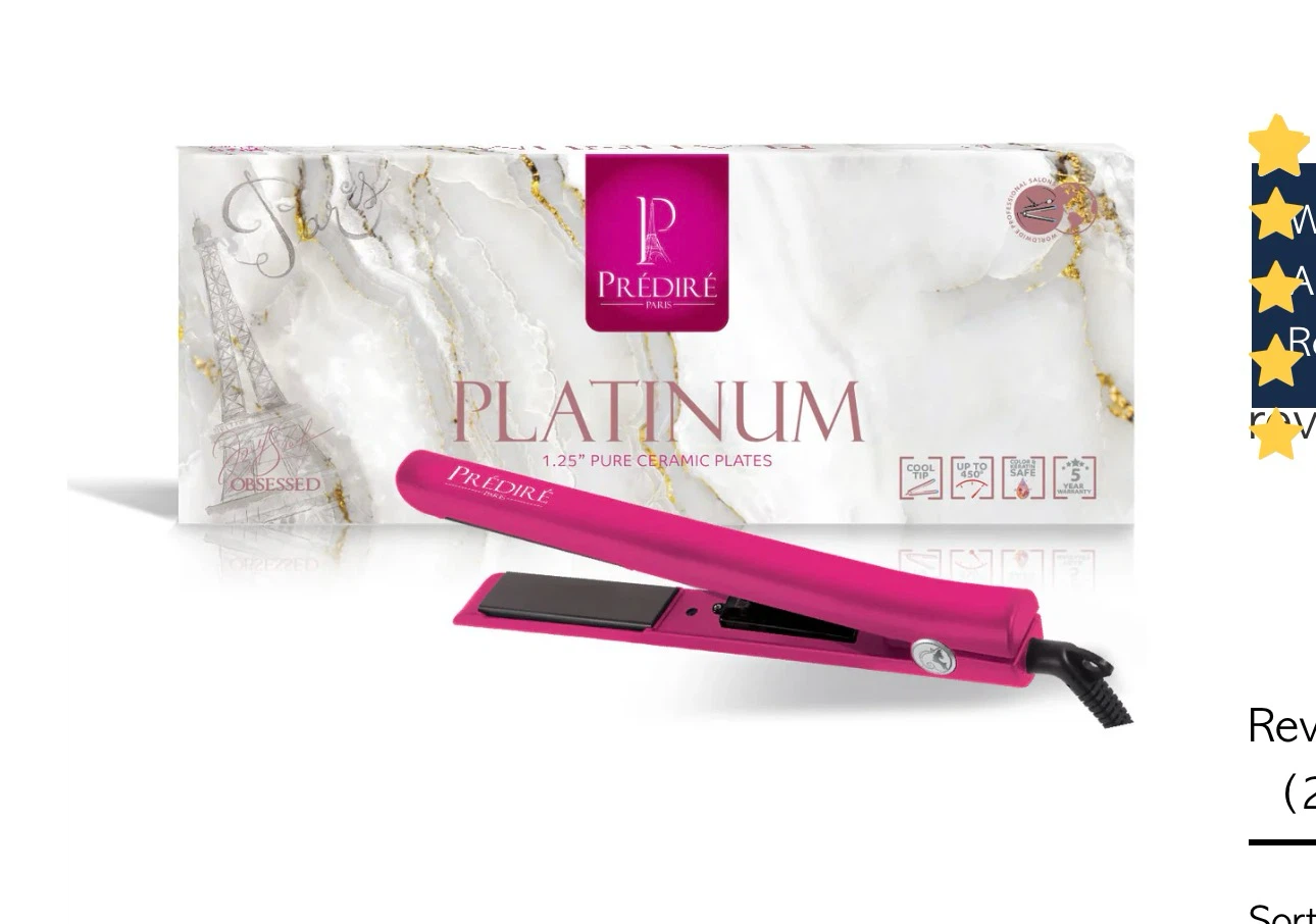 Prédiré Paris Platinum 1.25" Flat Iron