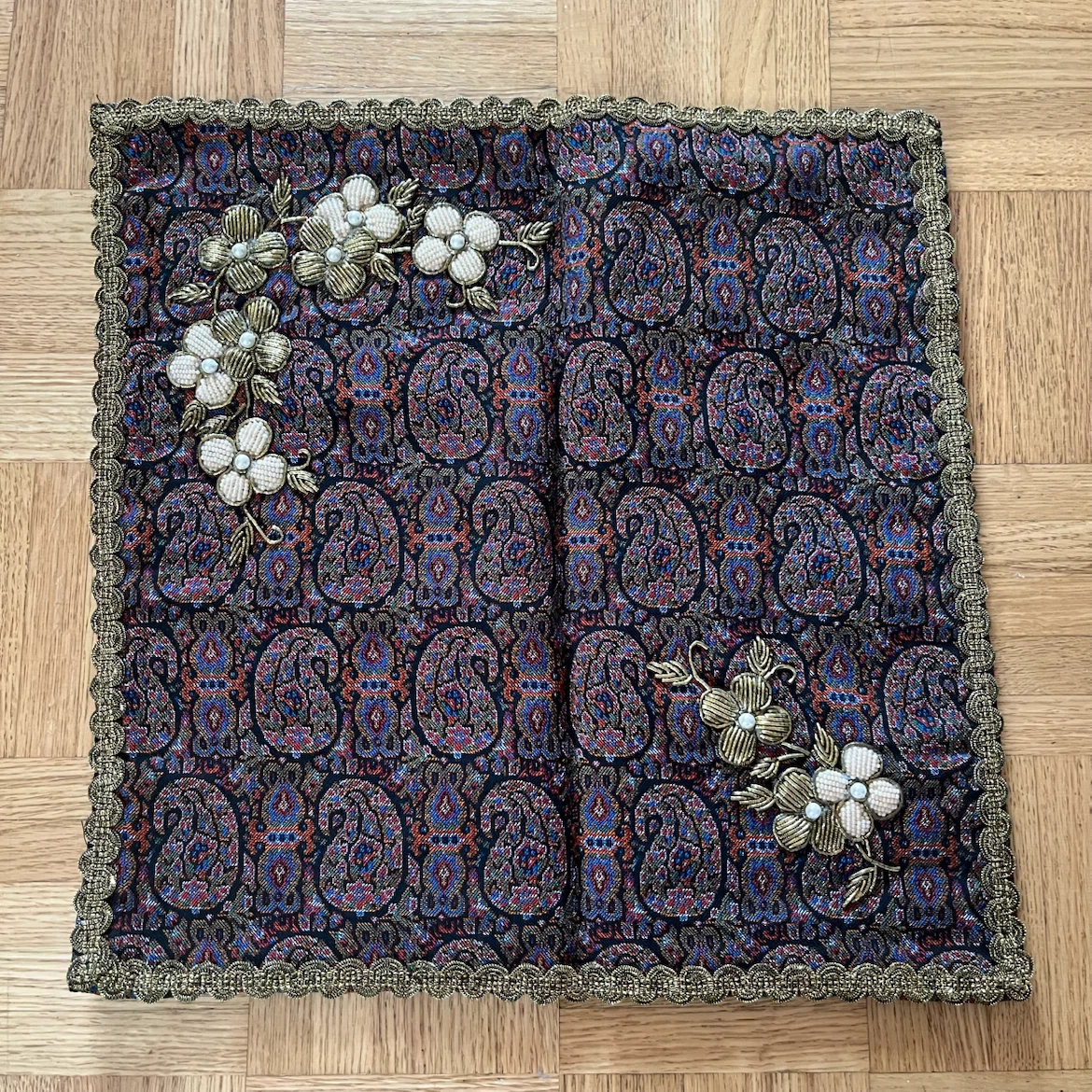 Persian Hand Beaded Tapestry