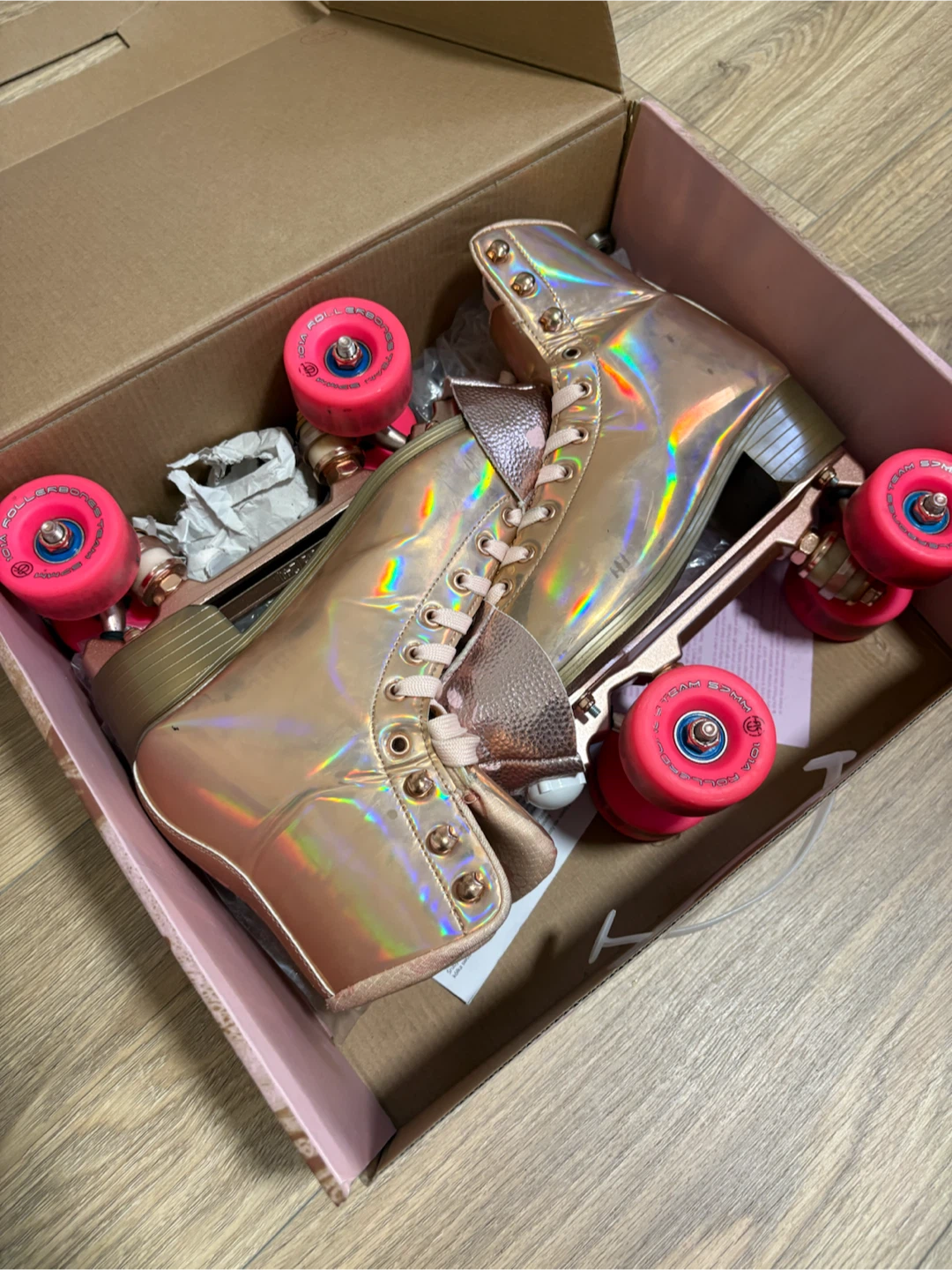 Impala Roller Skates - Rose Gold, Size 38