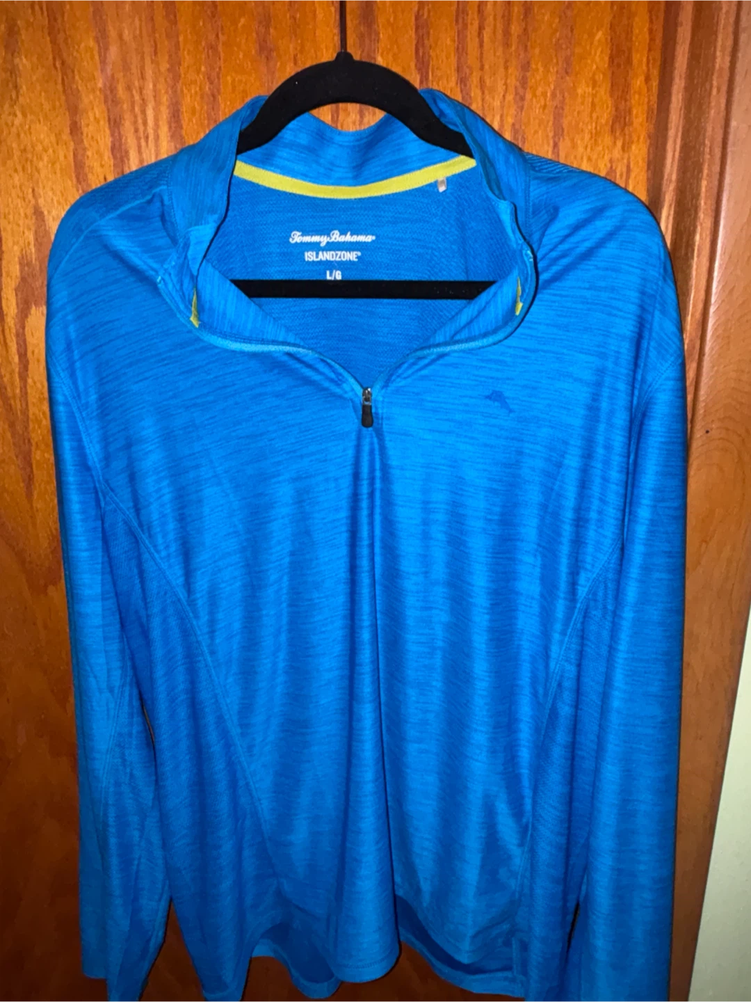 Tommy Bahama IslandZone 1/4 Zip Pullover Blue L/G