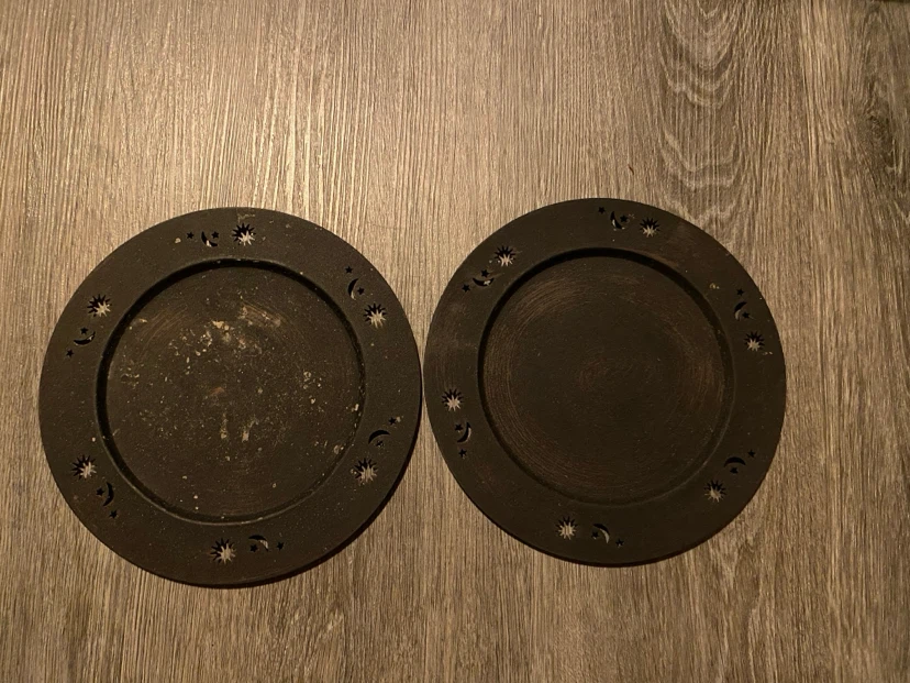Candle/altar plates