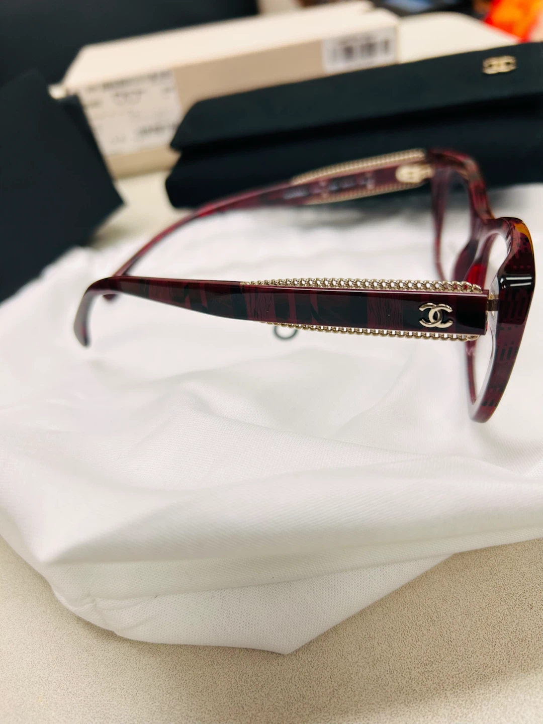Chanel OCH3460 Red Tweed Eyeglasses - photo 2