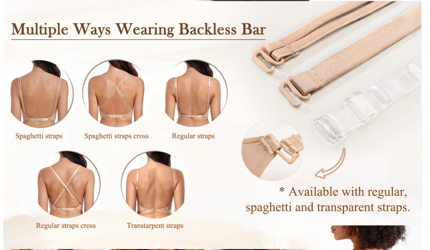 New DotVol Low Back Push Up Bra - 34A in beige - photo 3