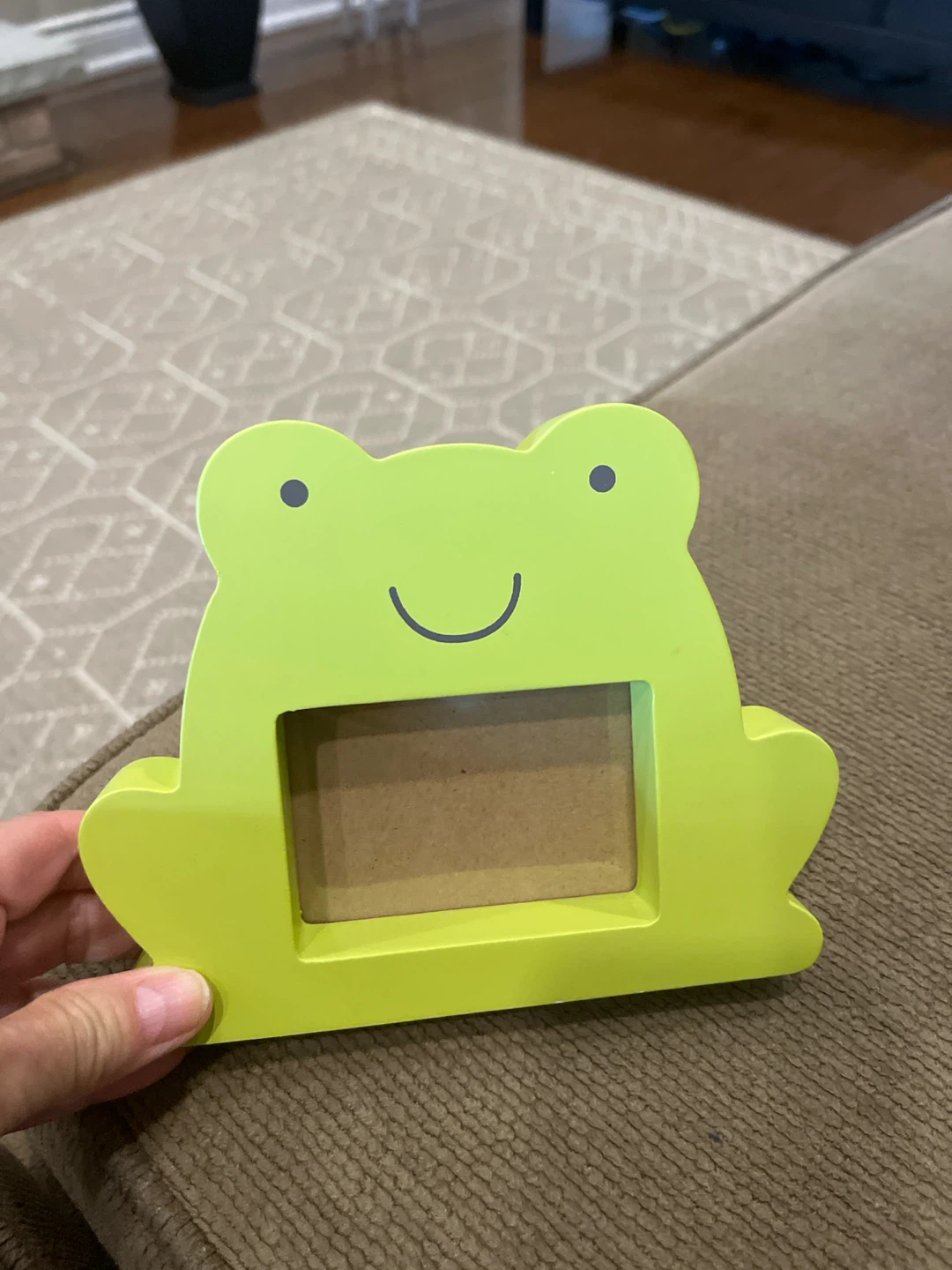 Lime Green Frog Photo Frame