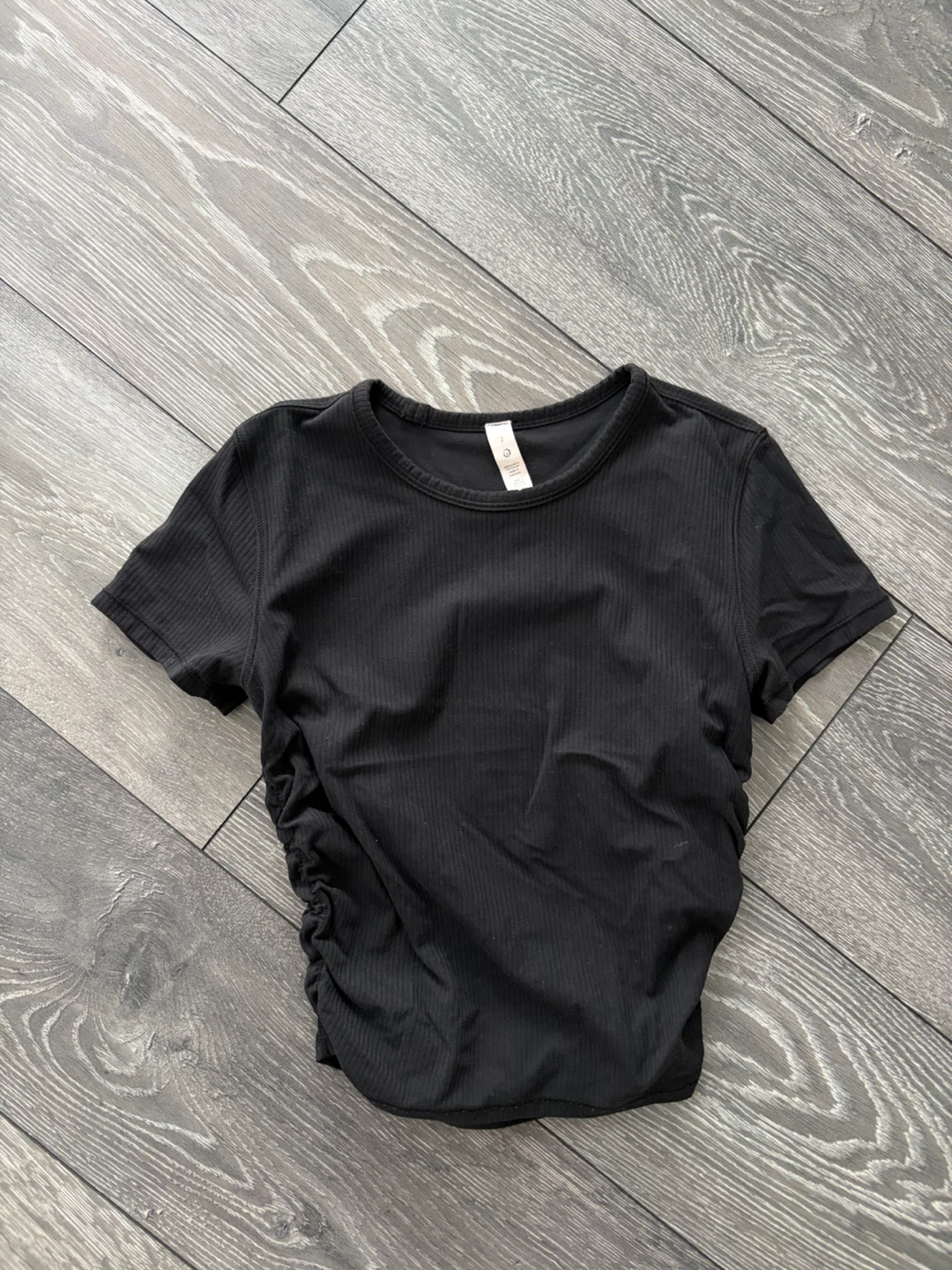 Lululemon All It Takes Ribbed nulu Short-Sleeve Shirt Top Size 2