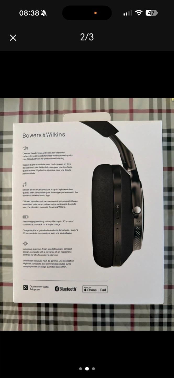 Casque Bowers & Wilkins Px8 sans fil à réduction de bruit - photo 2