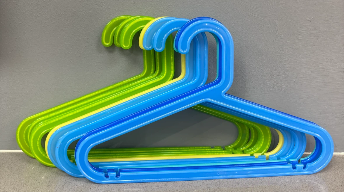 Set of 10 Kids Plastic Hangers