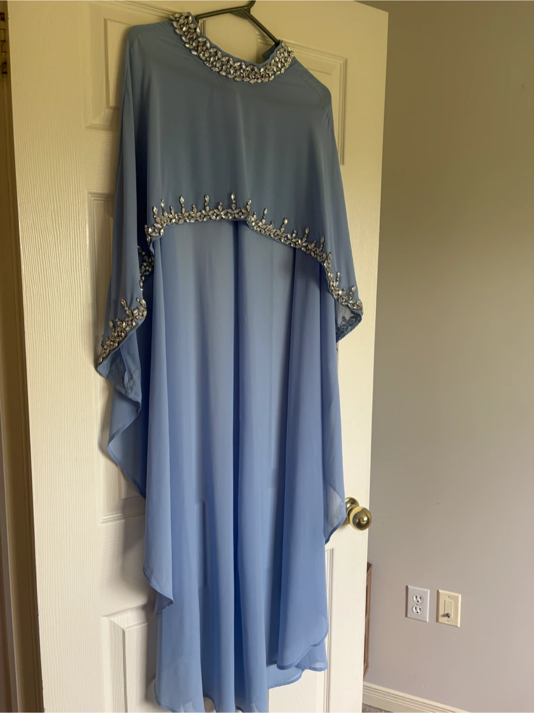 Blue Embellished Kaftan Dress - photo 2