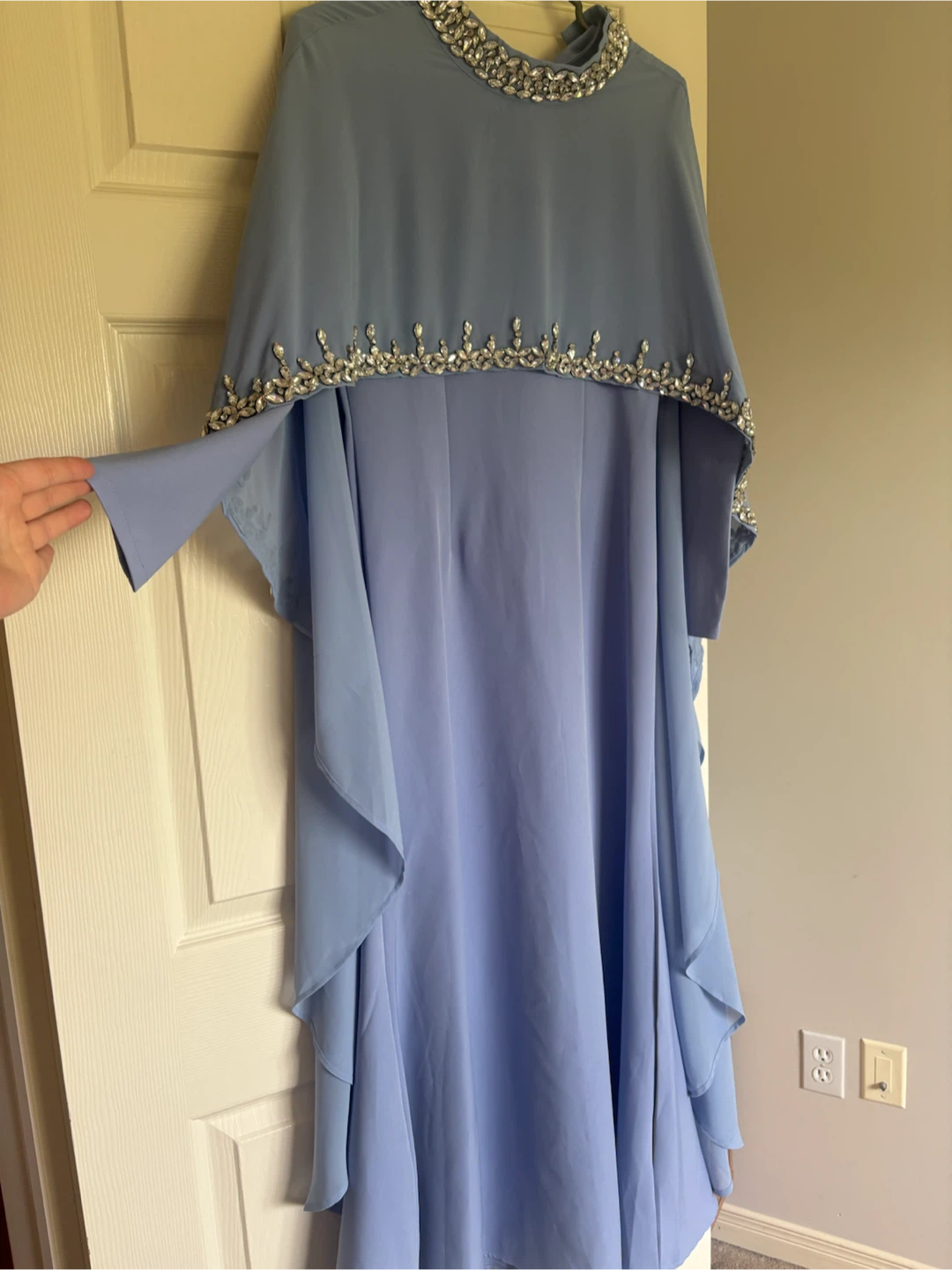 Blue Embellished Kaftan Dress - photo 3